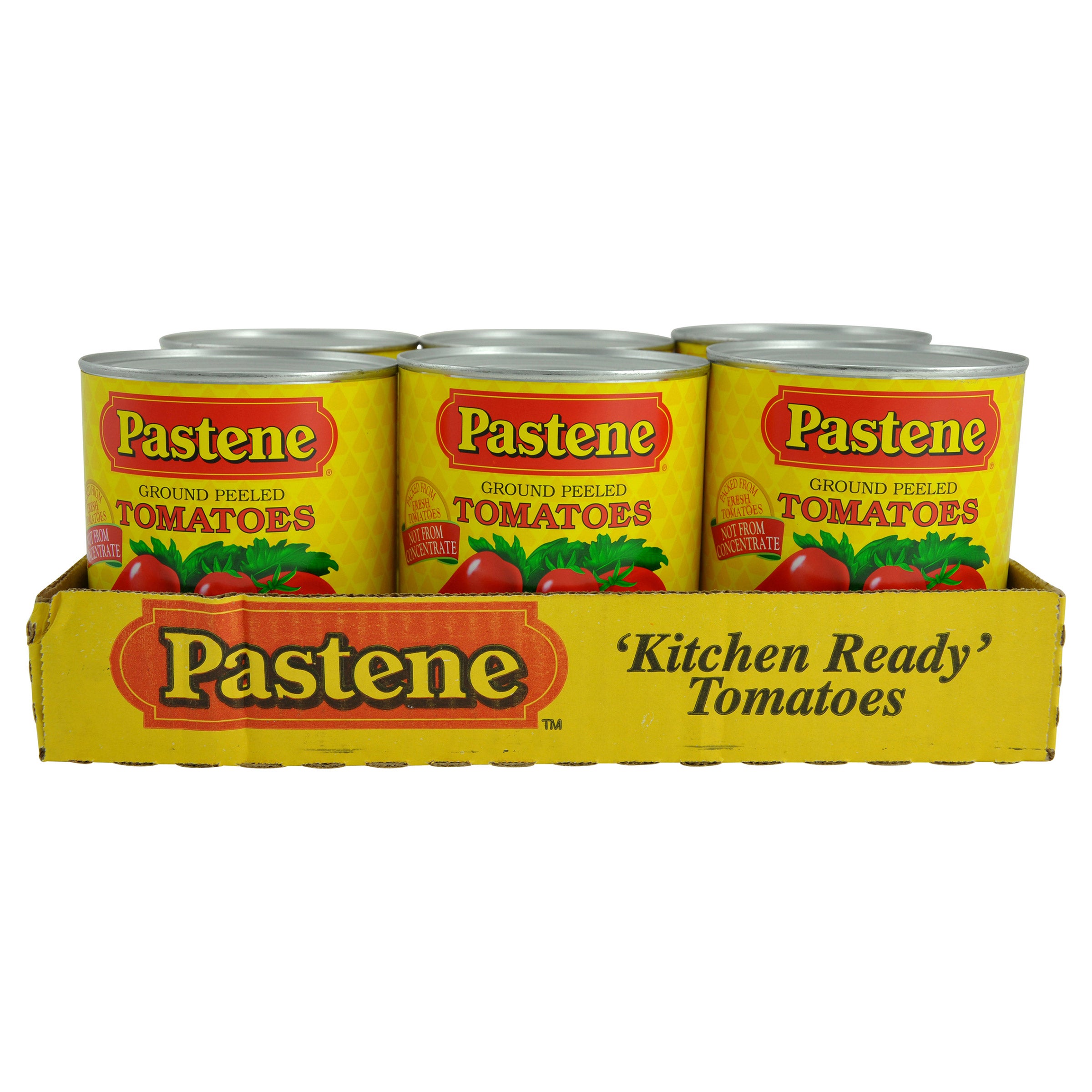 PASTENE GROUND PEELED KITCHEN READY TOMATOES 6/28 OZ (10.5 LBS)