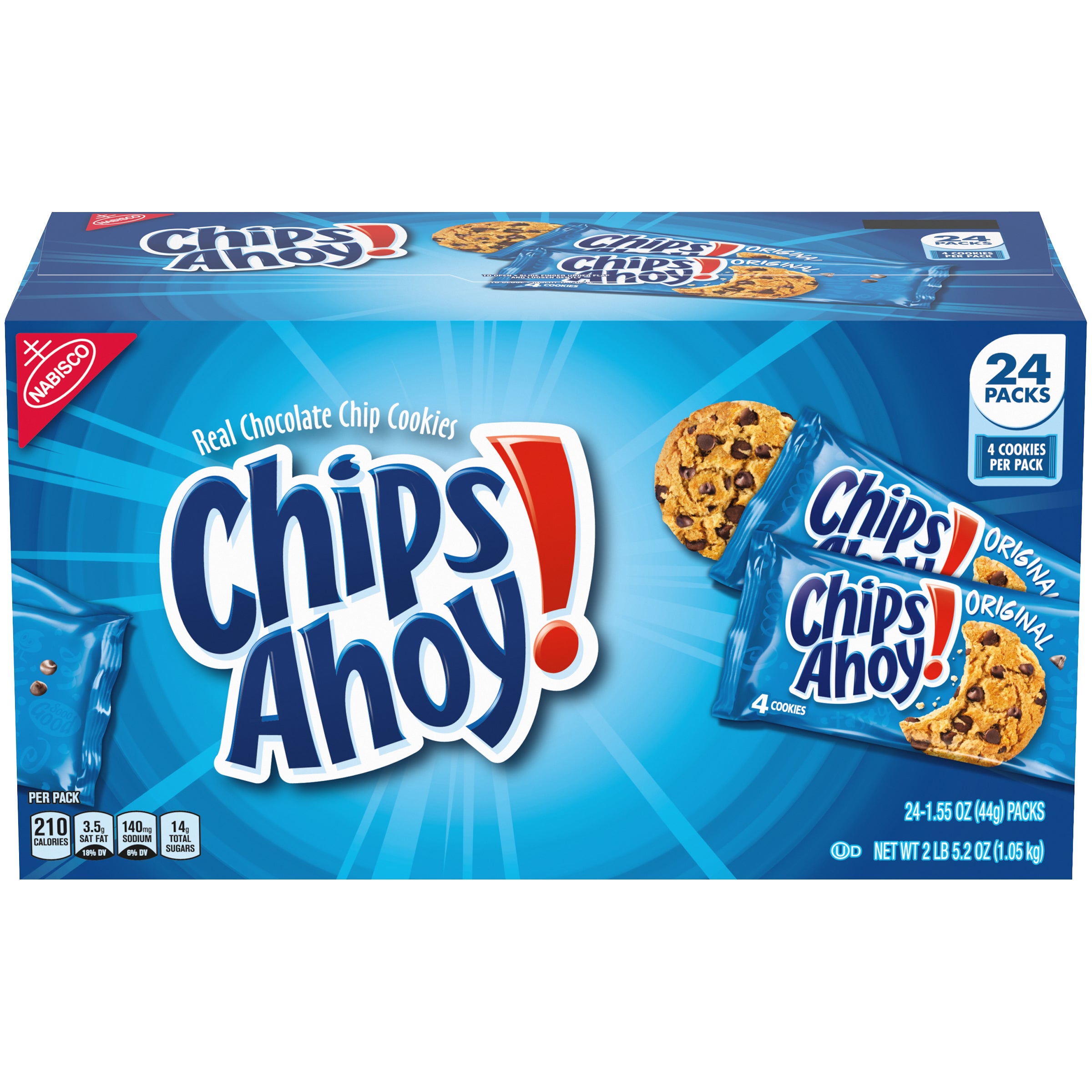 CHIPS AHOY CHOCOLATE CHIP COOKIES 24 CT/1.55 OZ - Image 1