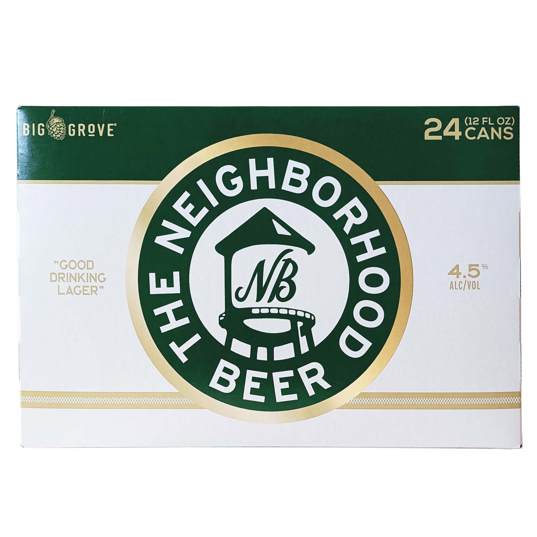 BIG GROVE NEIGHBORHOOD BEER 24/12OZ CANS - Image 1