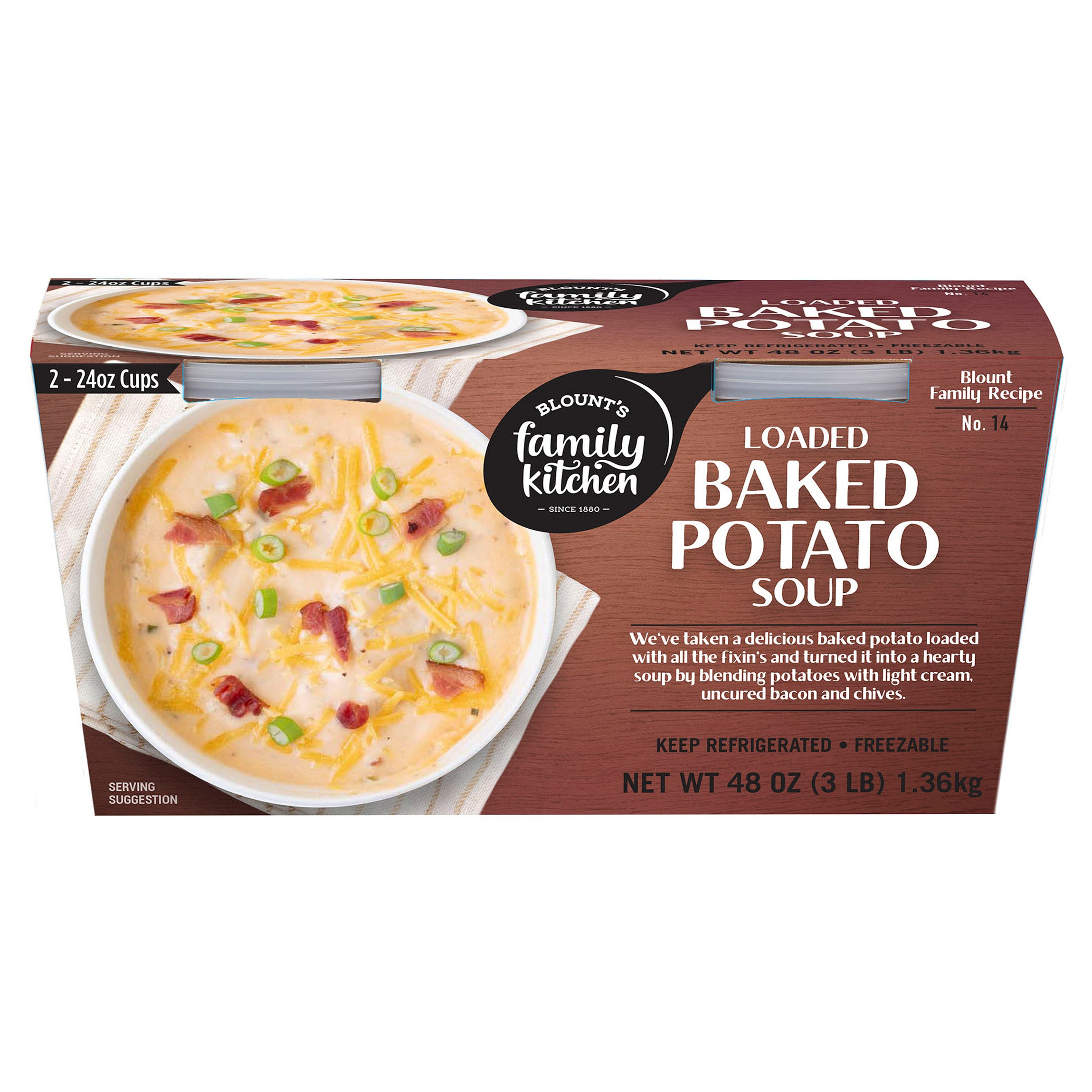 BLOUNT BAKED POTATO SOUP 2/24 OUNCE CONTAINERS