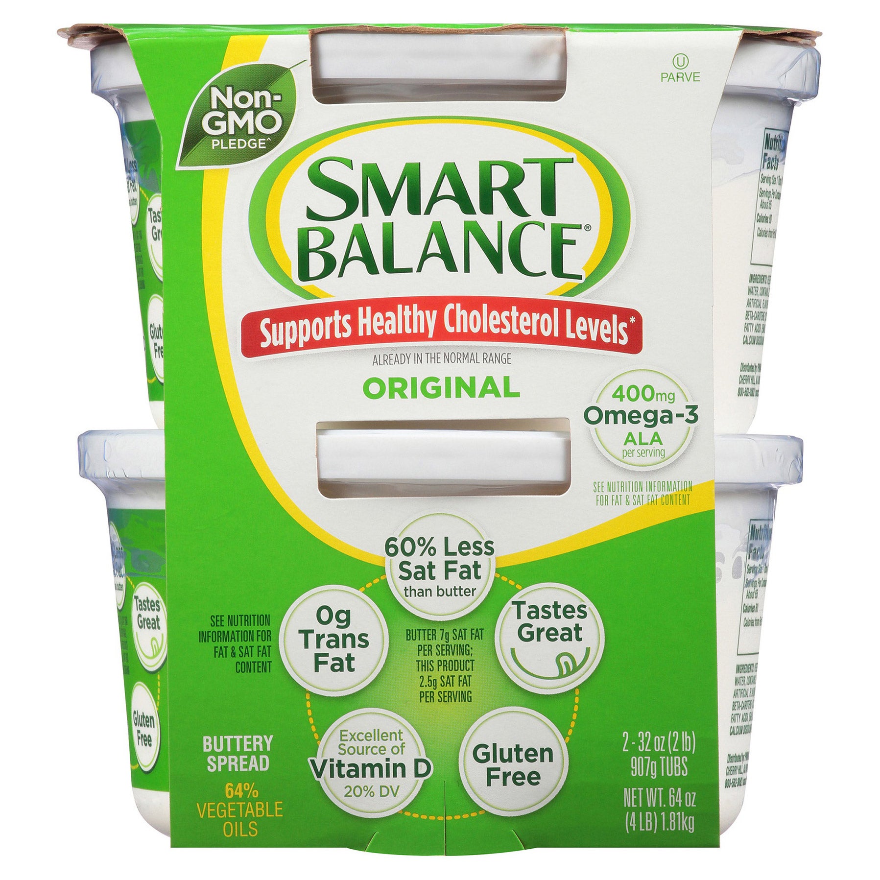 SMART BALANCE BUTTERY SPREAD 2/2 LBS (4 LBS)