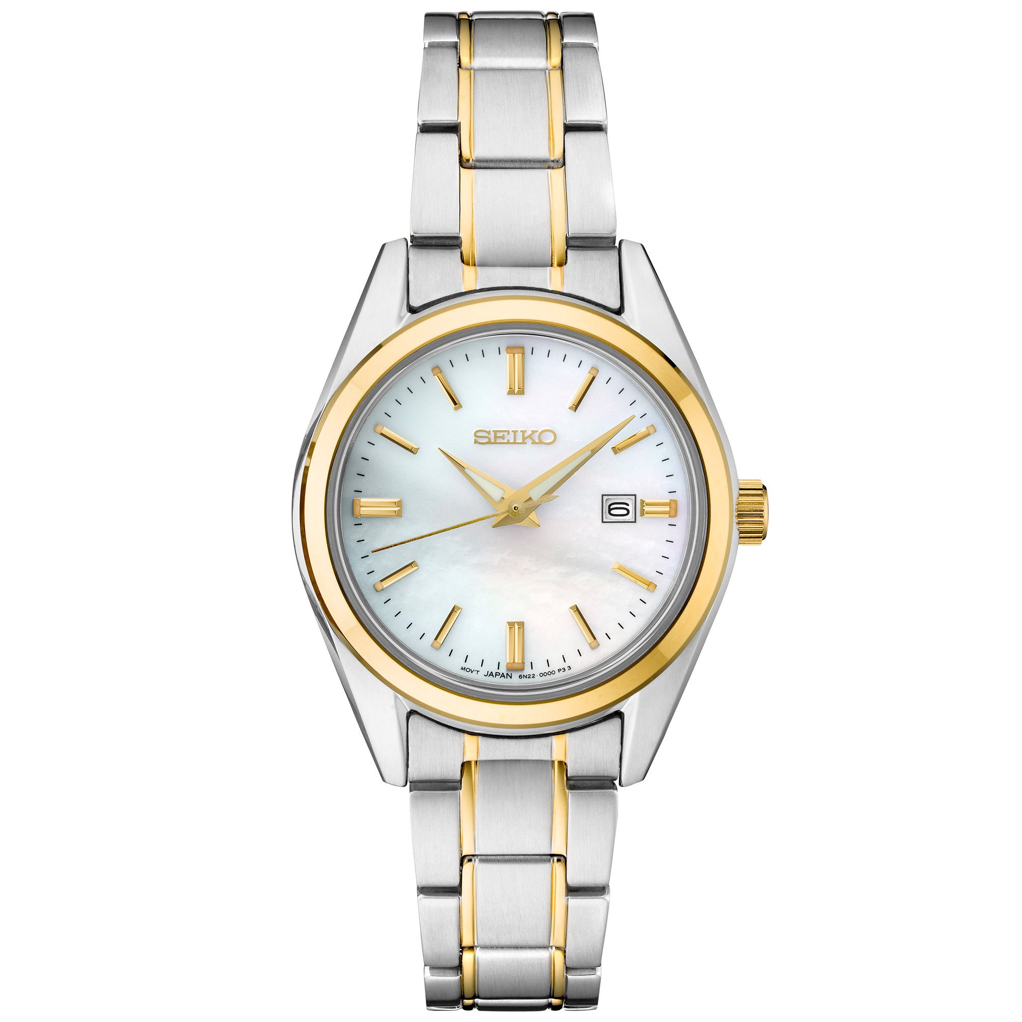 SEIKO ESSENTIALS TWO TONE STAINLESS STEEL QUARTZ LADIES WATCH - Image 1