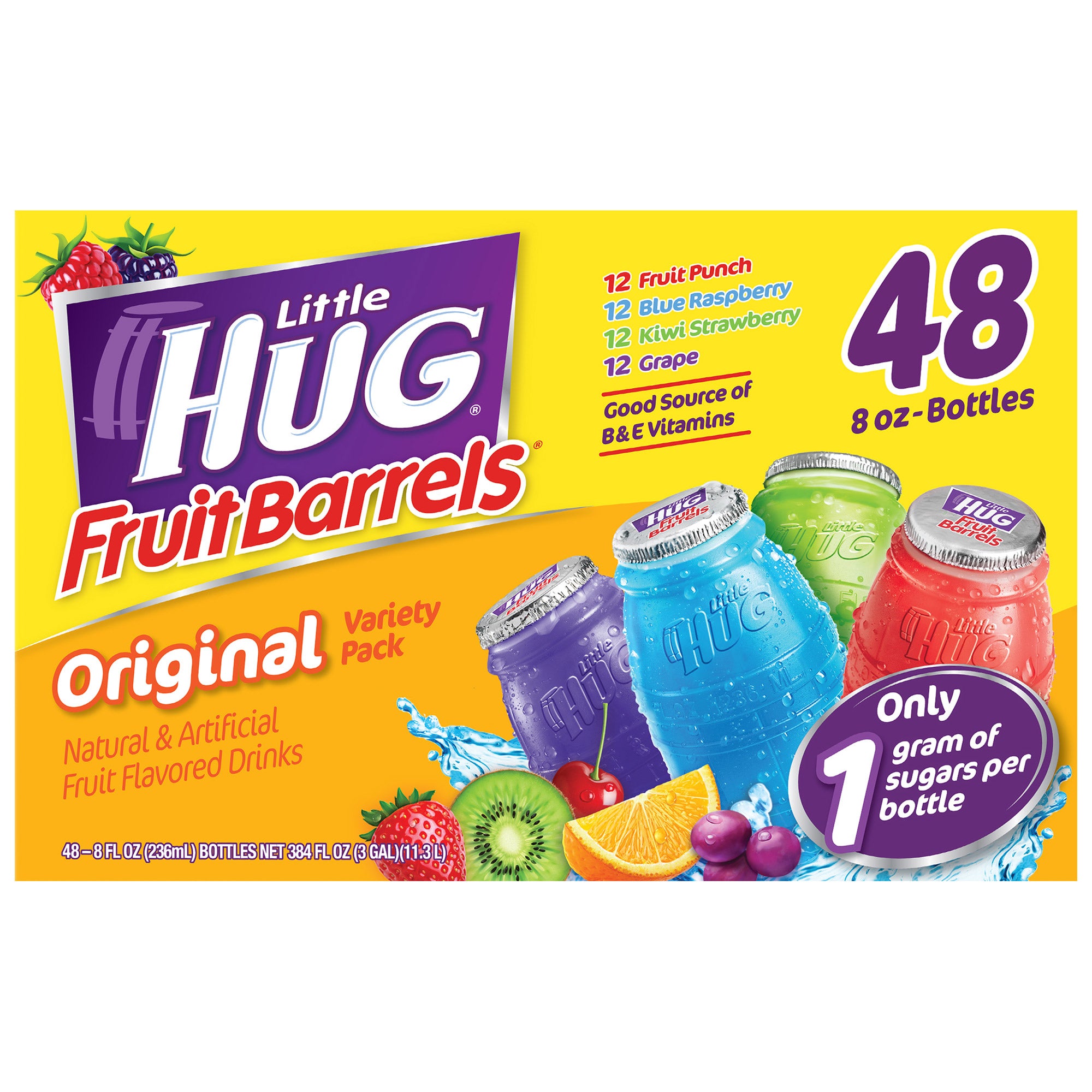 LITTLE HUG FRUIT BARRELS 48/8 FL OZ (12 QTS) - Image 1