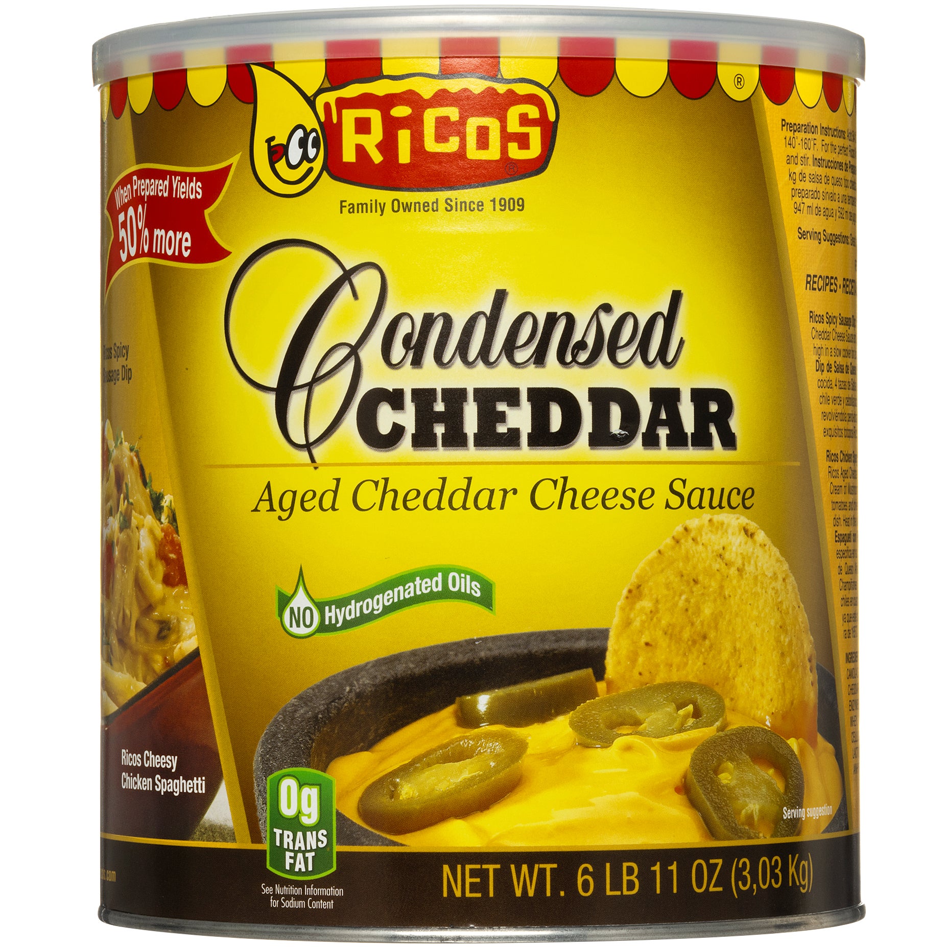 RICO'S CHEDDAR CHEESE SAUCE 107 OZ - Image 1