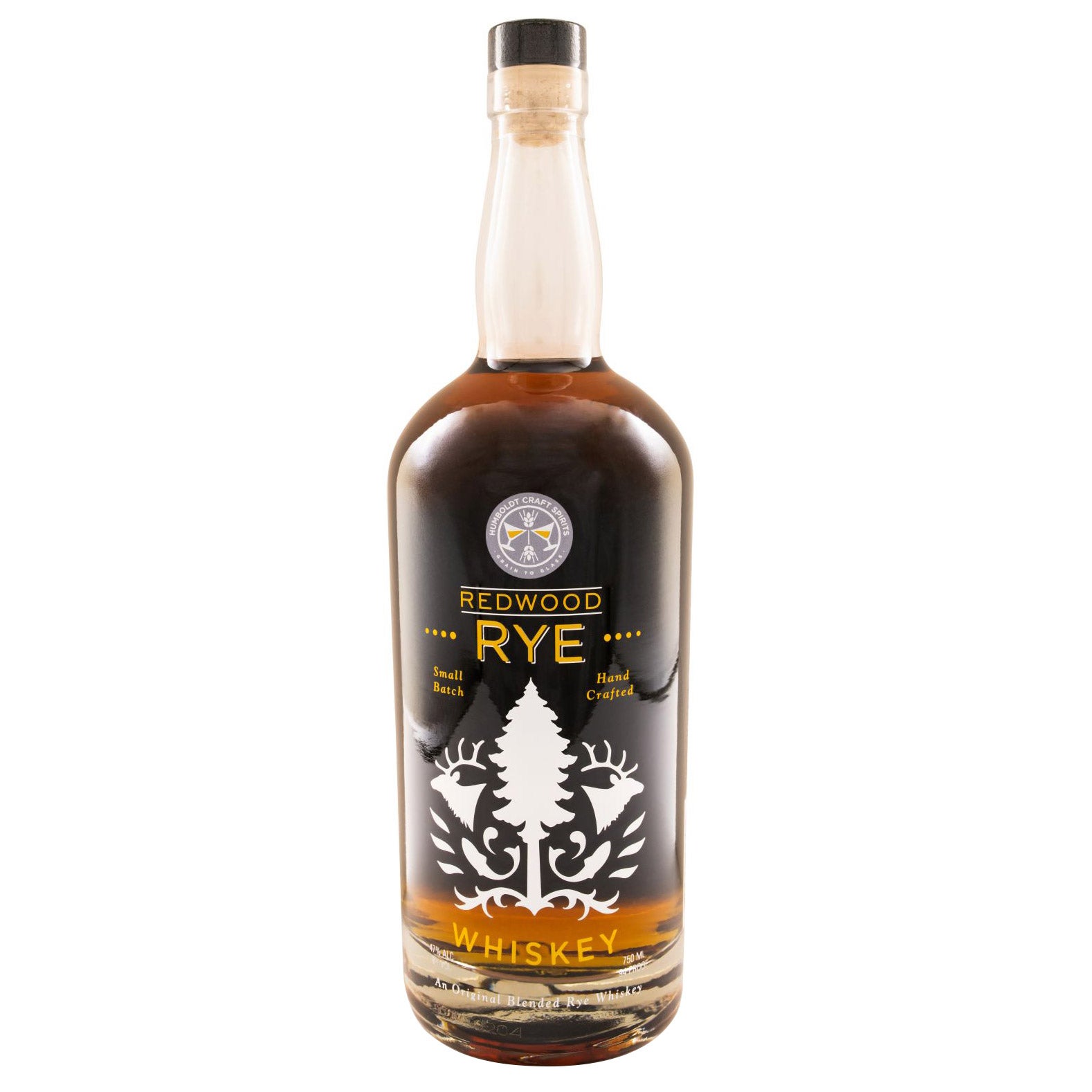 HUMBOLDT CRAFT SPIRITS REDWOOD RYE EUREKA, CA 750ML