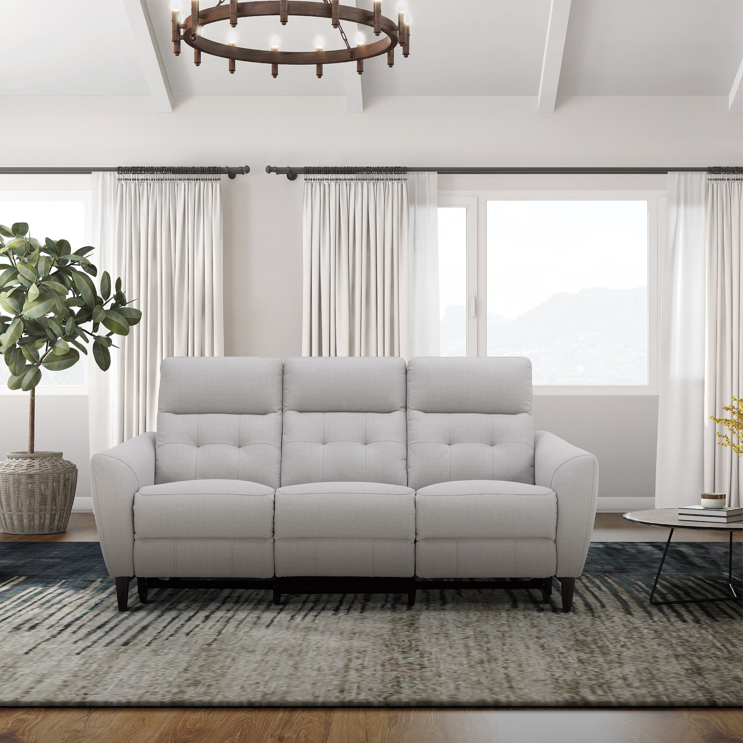 GILMAN CREEK ALPENDALE FABRIC POWER SOFA - Image 1