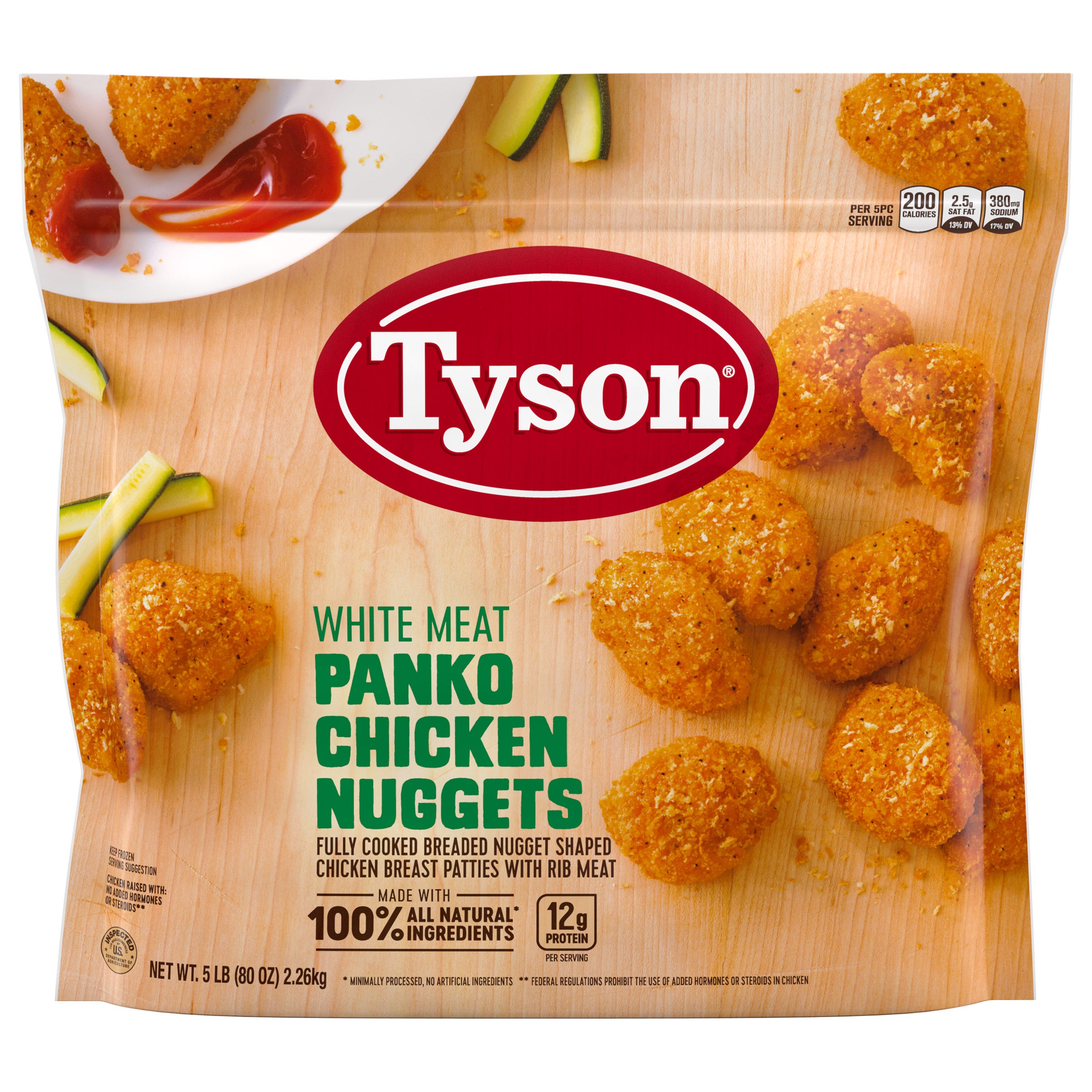 TYSON PANKO BREADED CHICKEN NUGGETS 5LB