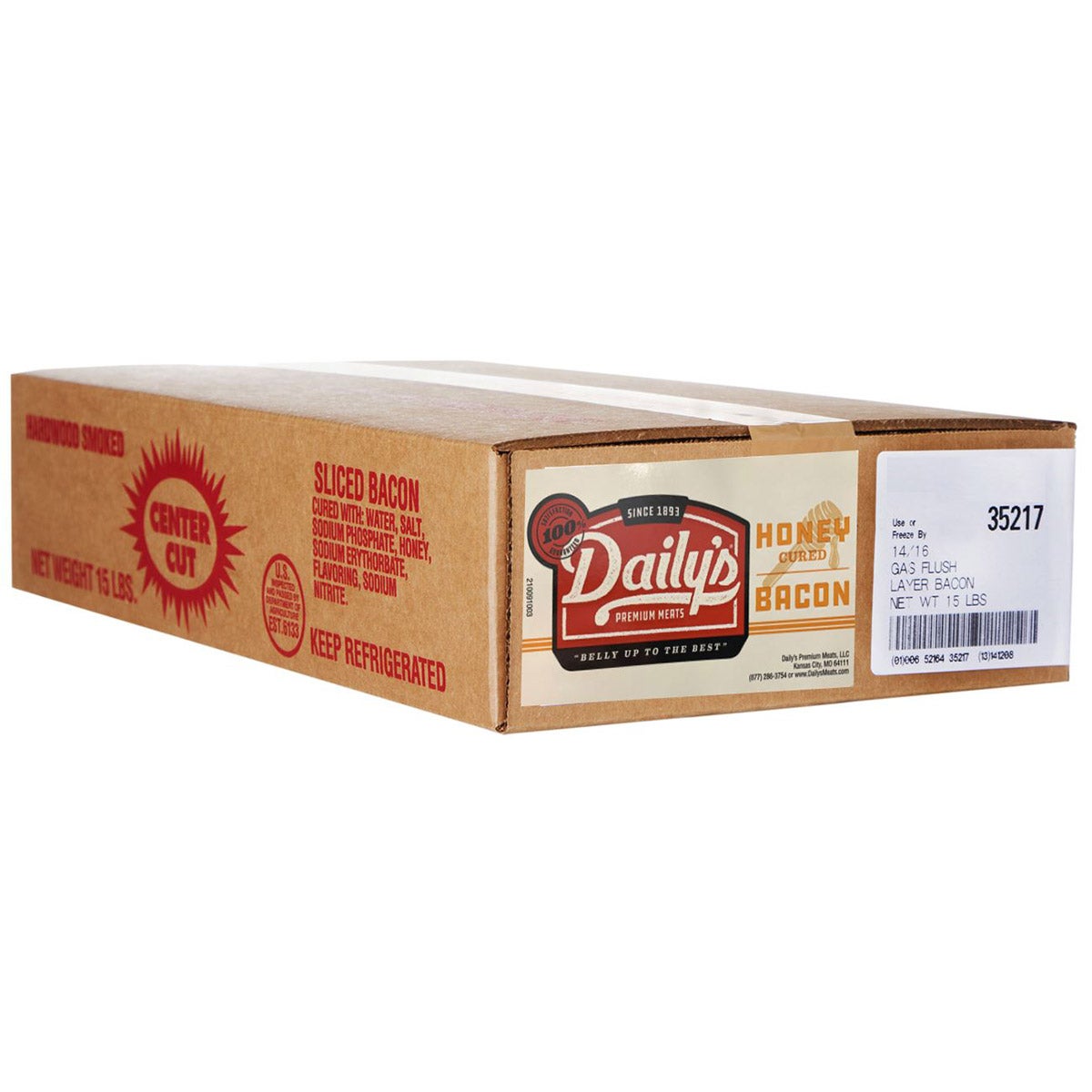DAILY'S HONEY CURED 14/16 LAYER BACON 15 LBS