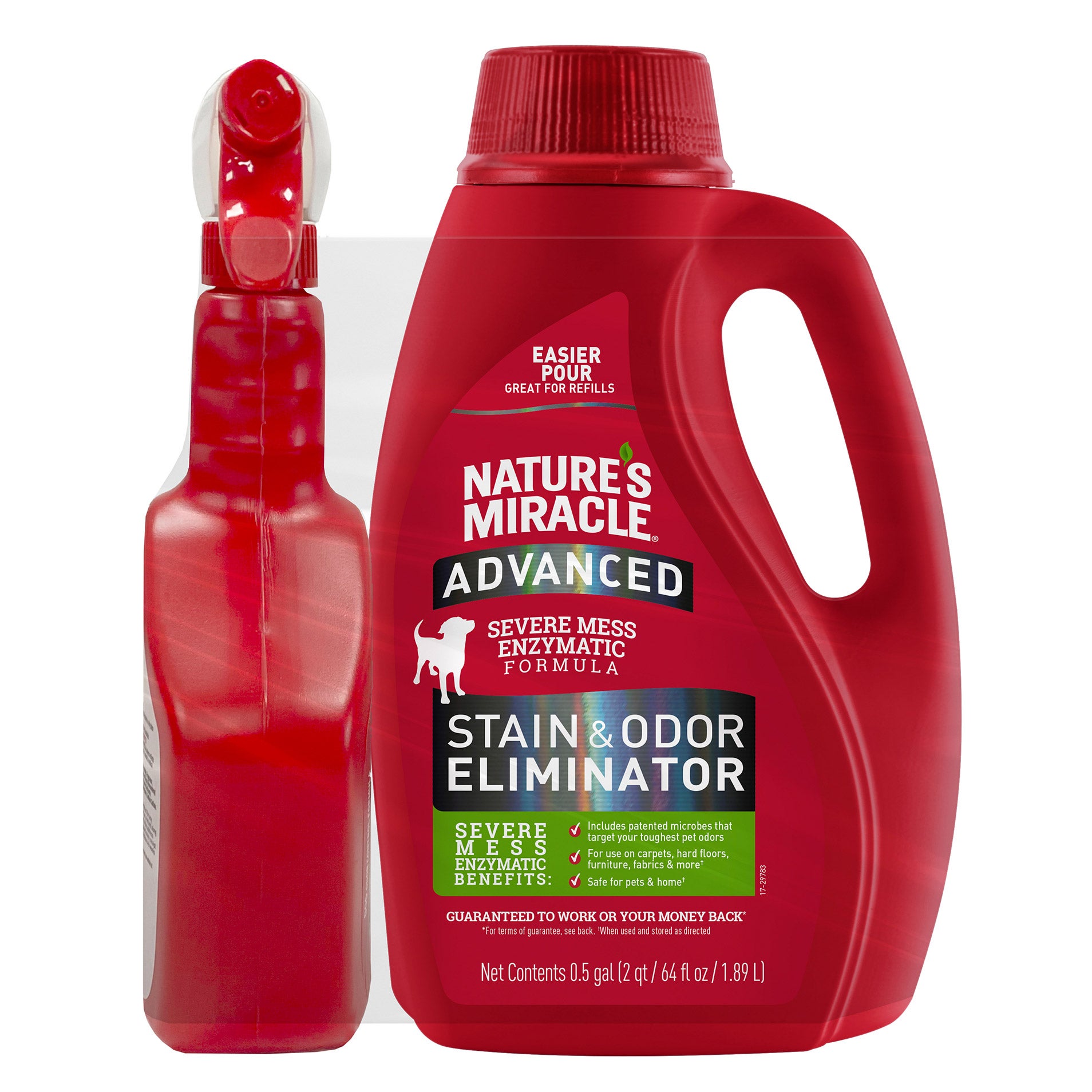 NATURE'S MIRACLE ADVANCED STAIN & ODOR ELIMINATOR 32OZ & 64OZ - Image 1