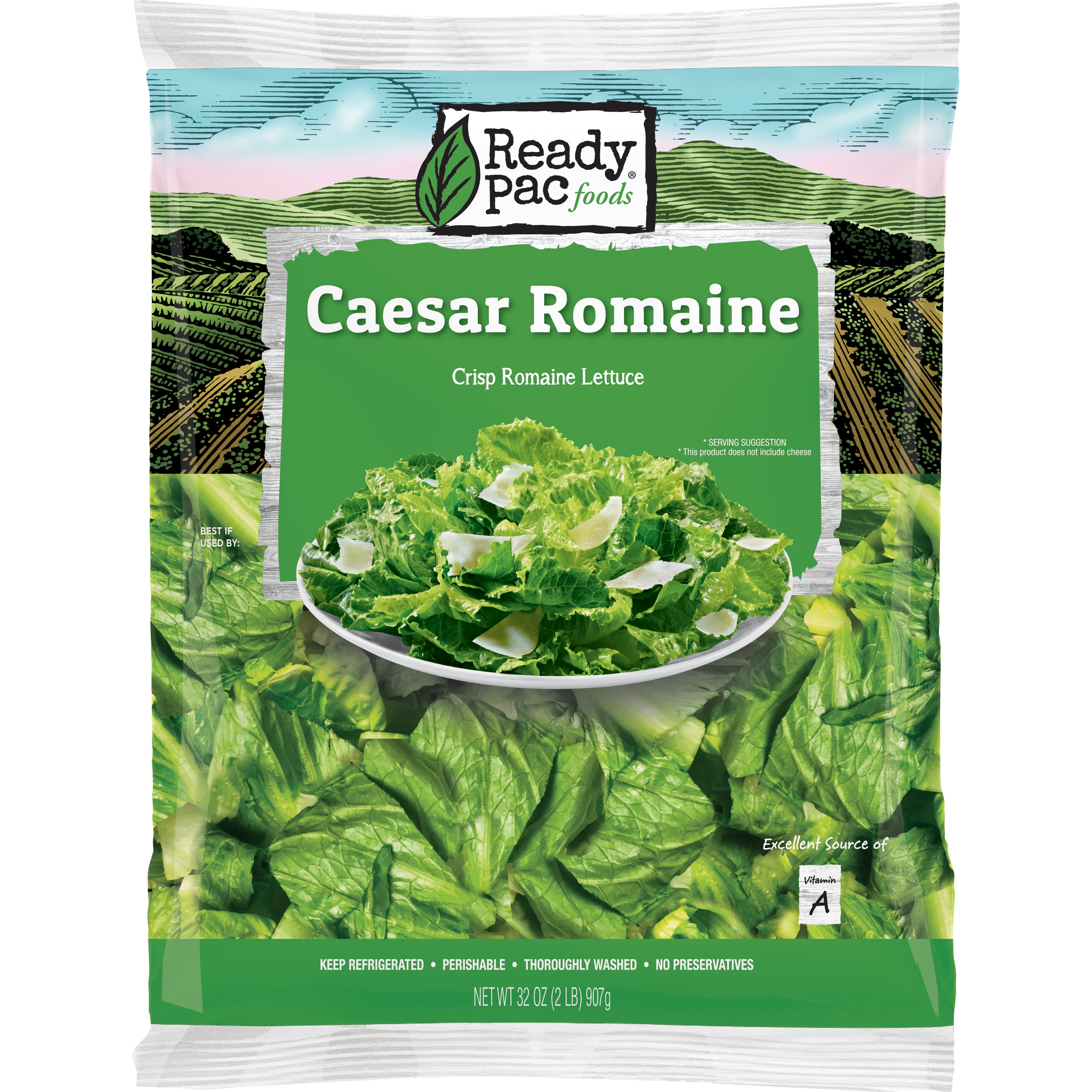 ROMAINE HEARTS CLEANED & CHOPPED 2 LBS