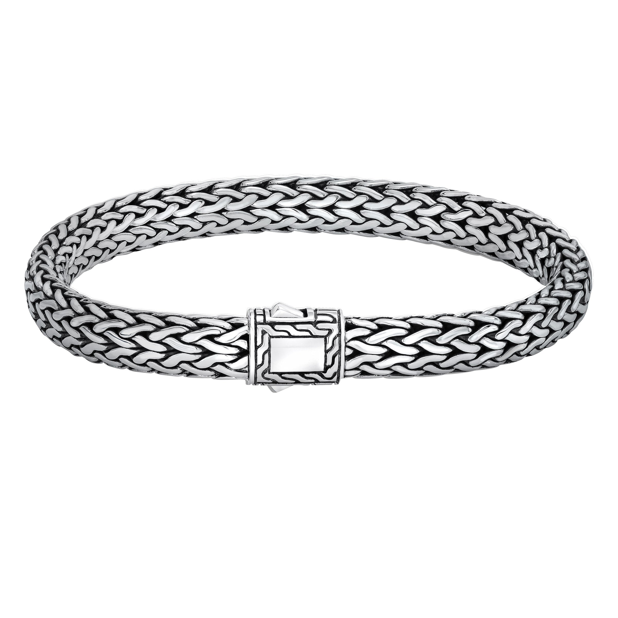 JOHN HARDY STERLING SILVER CLASSIC WOVEN BRACELET - Image 1