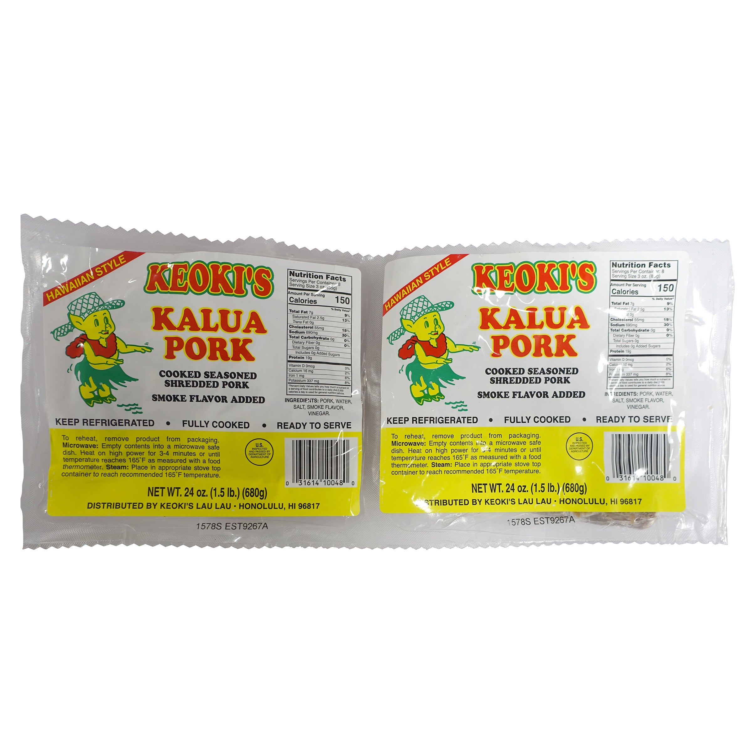 KEOKI'S KALUA PORK 48 OZ