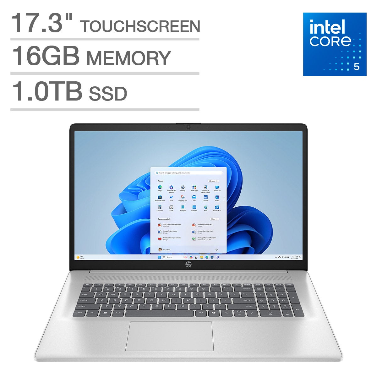 HP 17-CN4153CL 17.3¨ HD+ LAPTOP I5/16GB/1TB SSD - Image 1