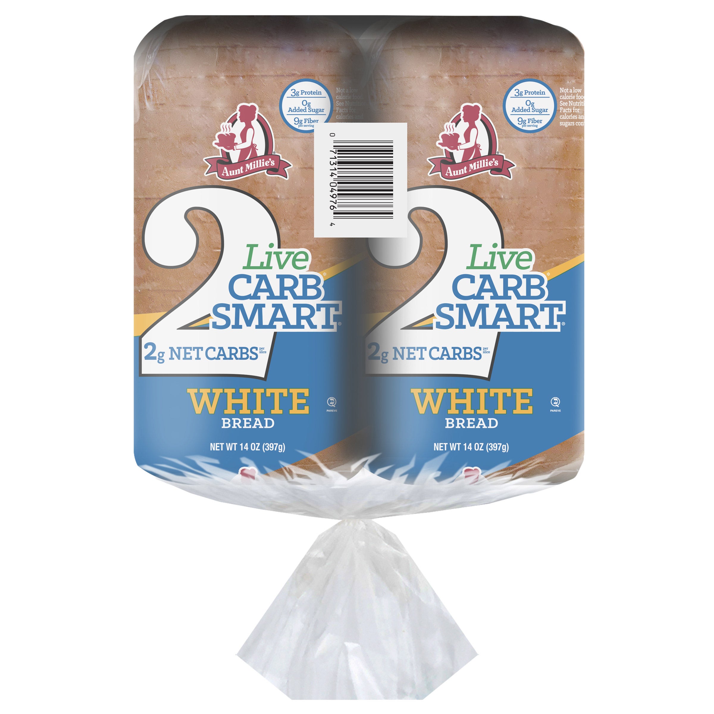 AUNT MILLIE'S LIVE CARB SMART BREAD 2/14 OUNCE LOAVES - Image 1