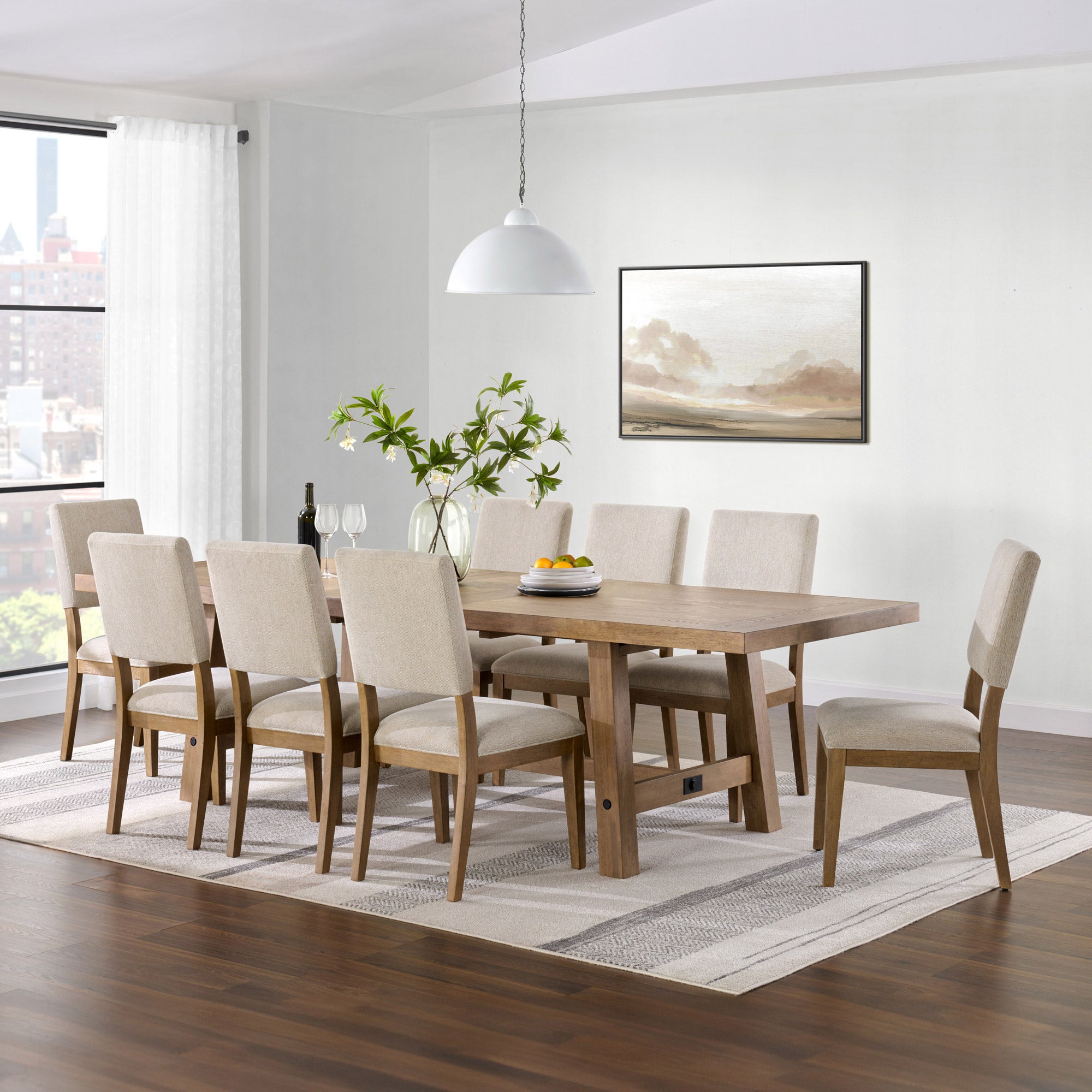 PIKE & MAIN GRAHAM 9-PIECE DINING SET - Image 1