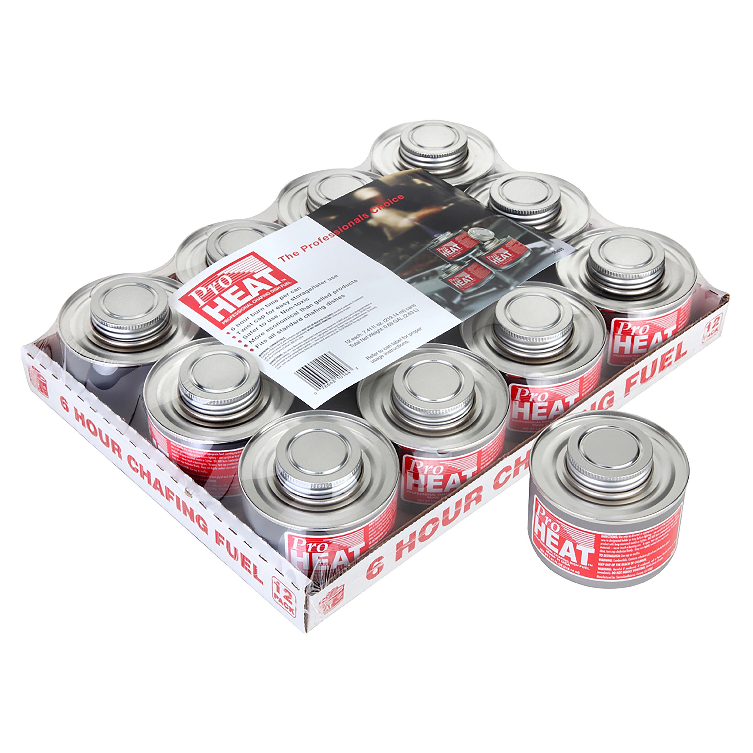 PRO-HEAT / STERNO CHAFING FUEL 12 PK