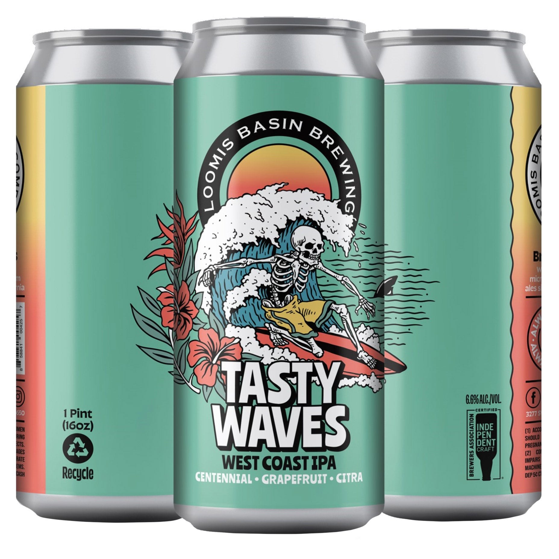 LOOMIS BASIN BREWING TASTY WAVES LOOMIS,CA 4/16OZ CANS