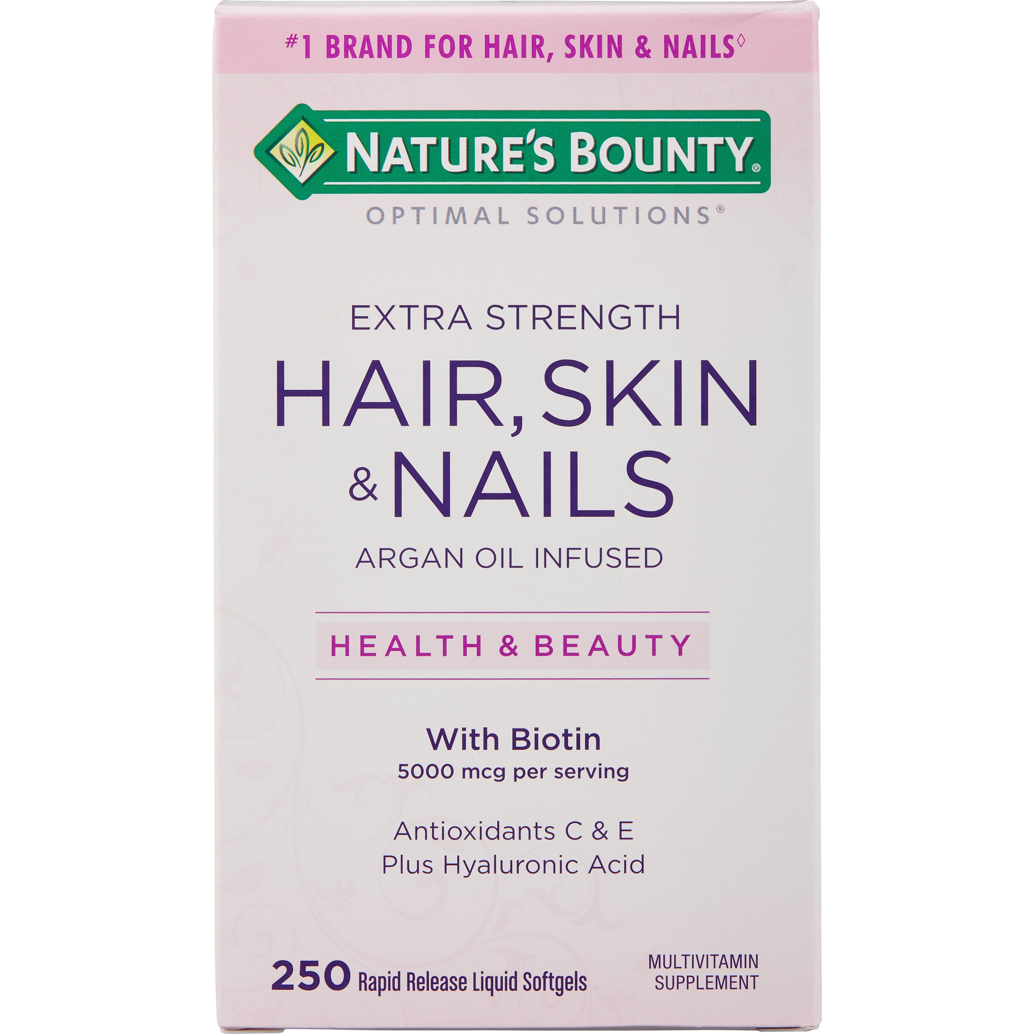 NATURE'S BOUNTY HAIR, SKIN & NAILS 250 SOFTGELS - Image 1