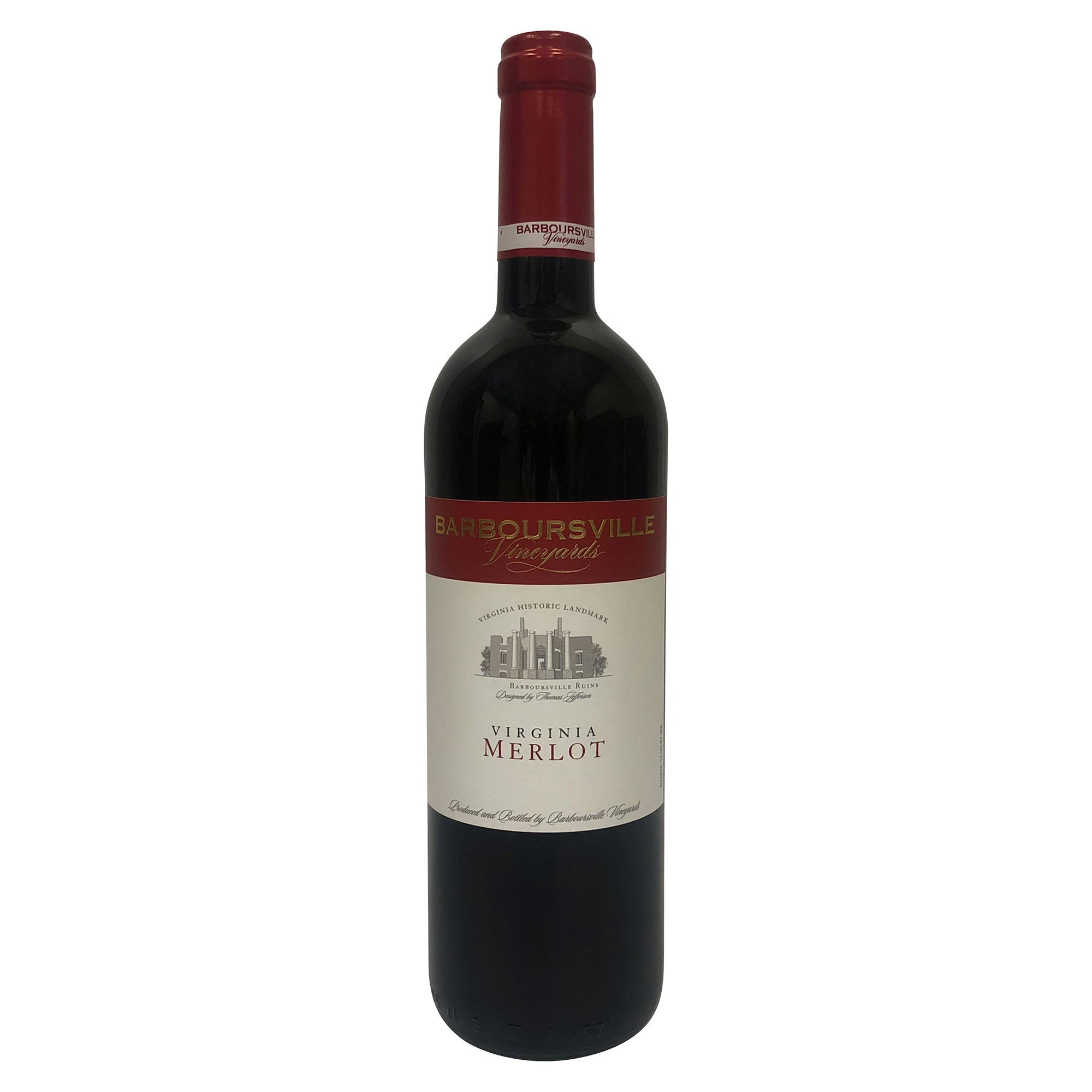 BARBOURSVILLE MERLOT VIRGINIA 750 ML - Image 1