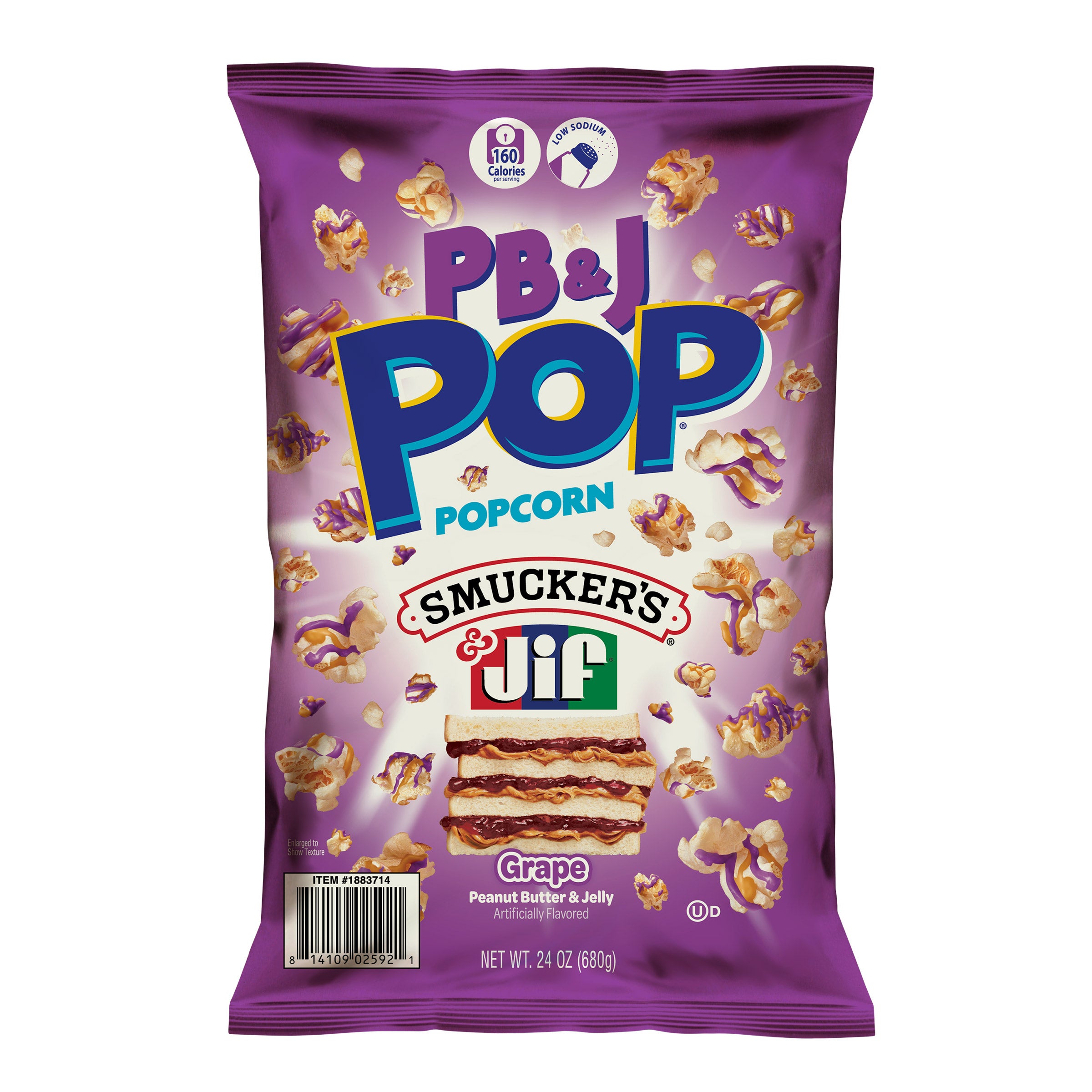 CANDY POP PB&J POPCORN 24 OZ - Image 1
