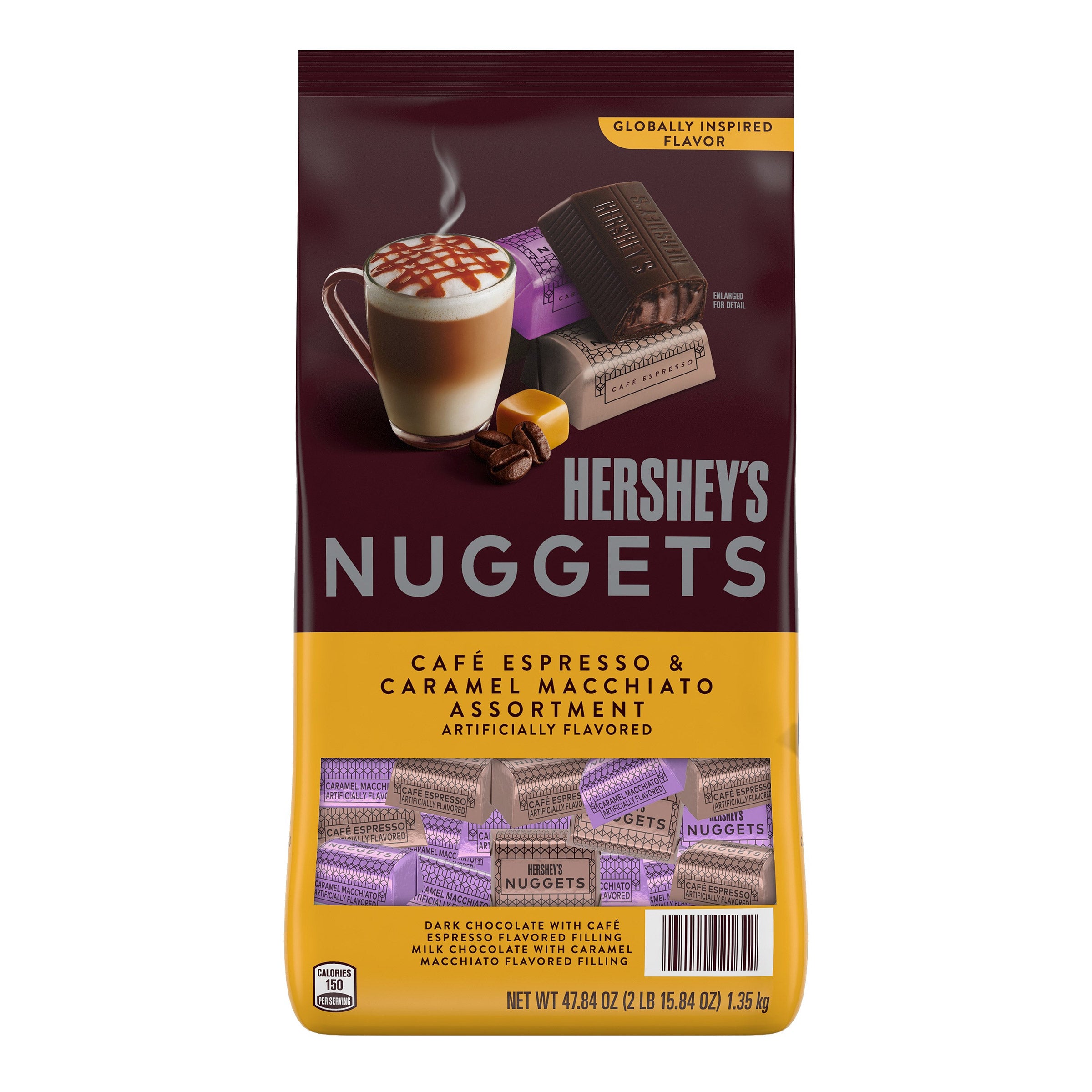 HERSHEY NUGGETS CAFE ESPRESSO & CARAMEL 47.84 OZ 240 CT