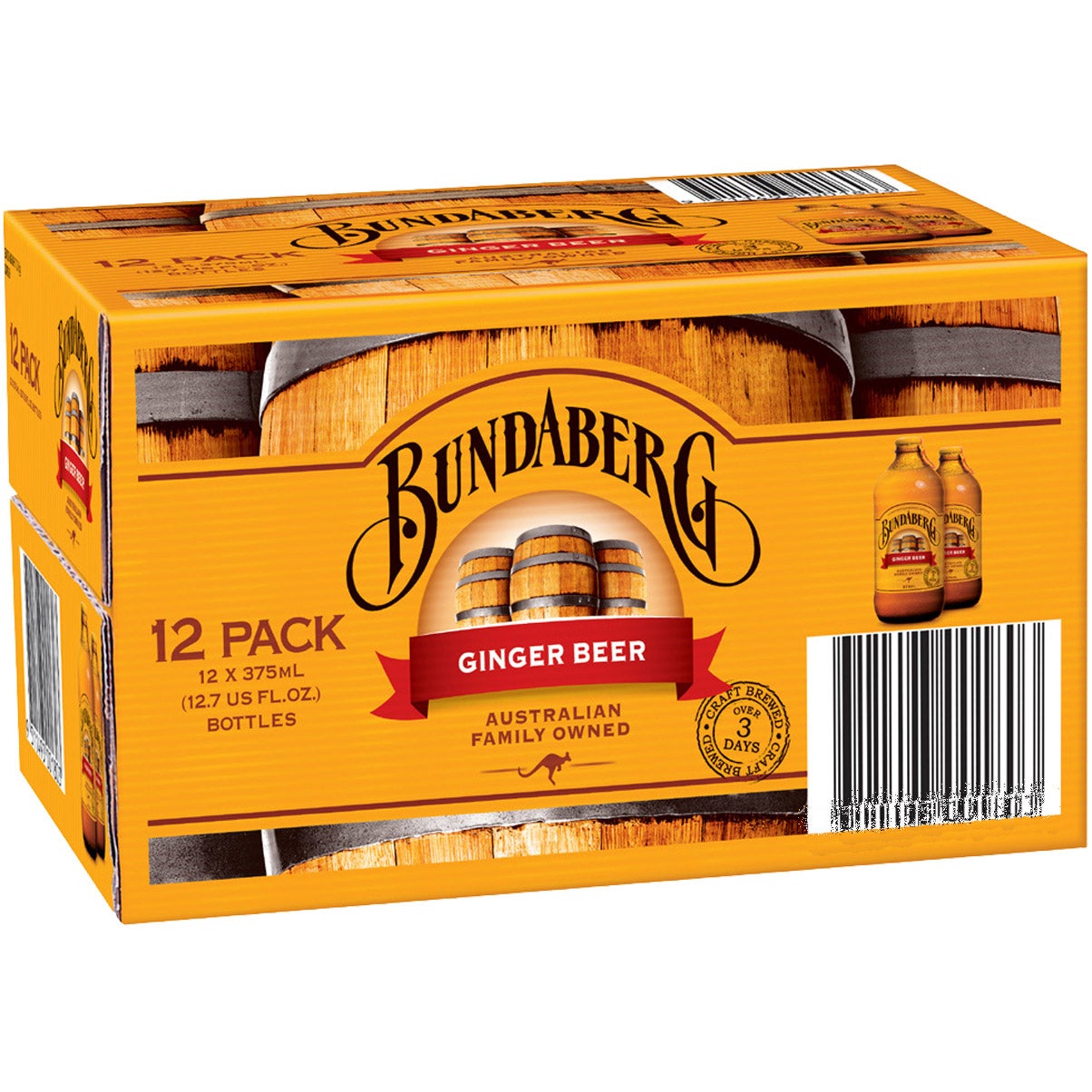 BUNDABERG GINGER BEER 12 PACK 12.7 OUNCES - Image 1
