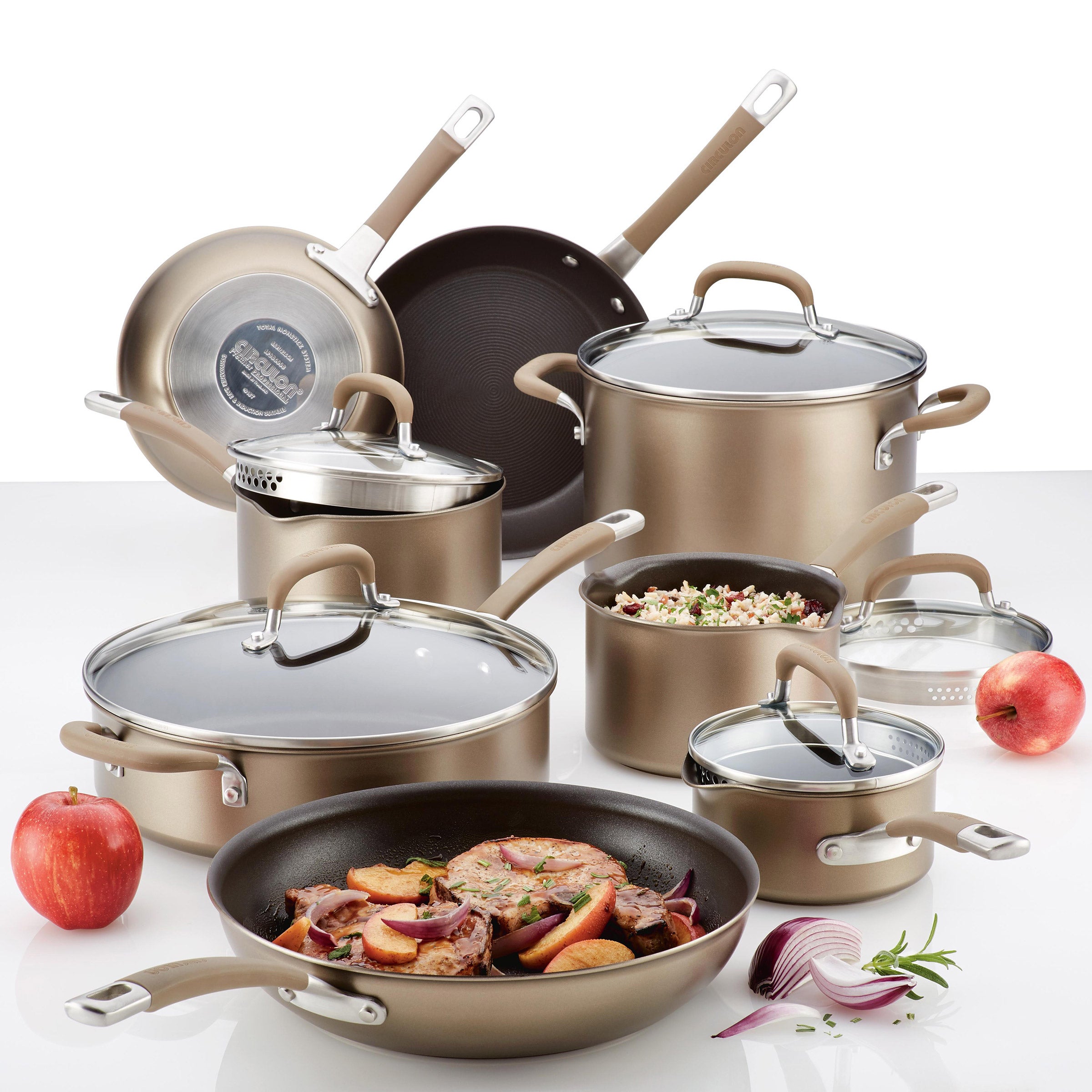 CIRCULON PREMIER ^ 13-PIECE HARD ANODIZED COOKWARE SET