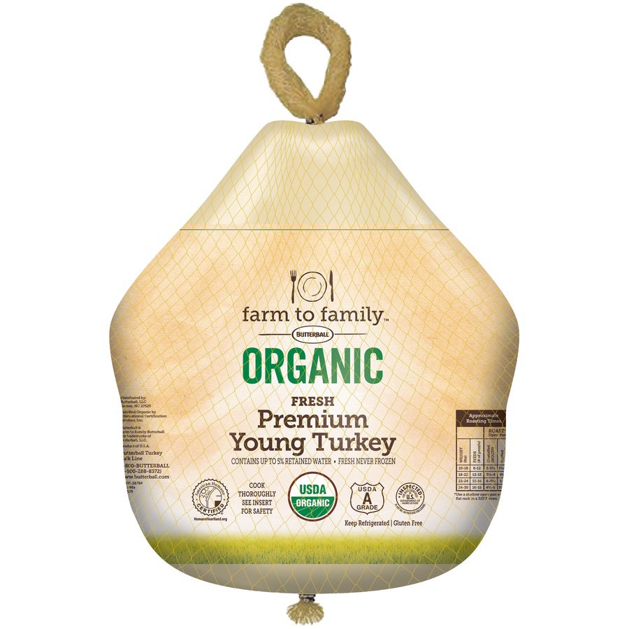 FRESH ORGANIC TOM TURKEY PER LB