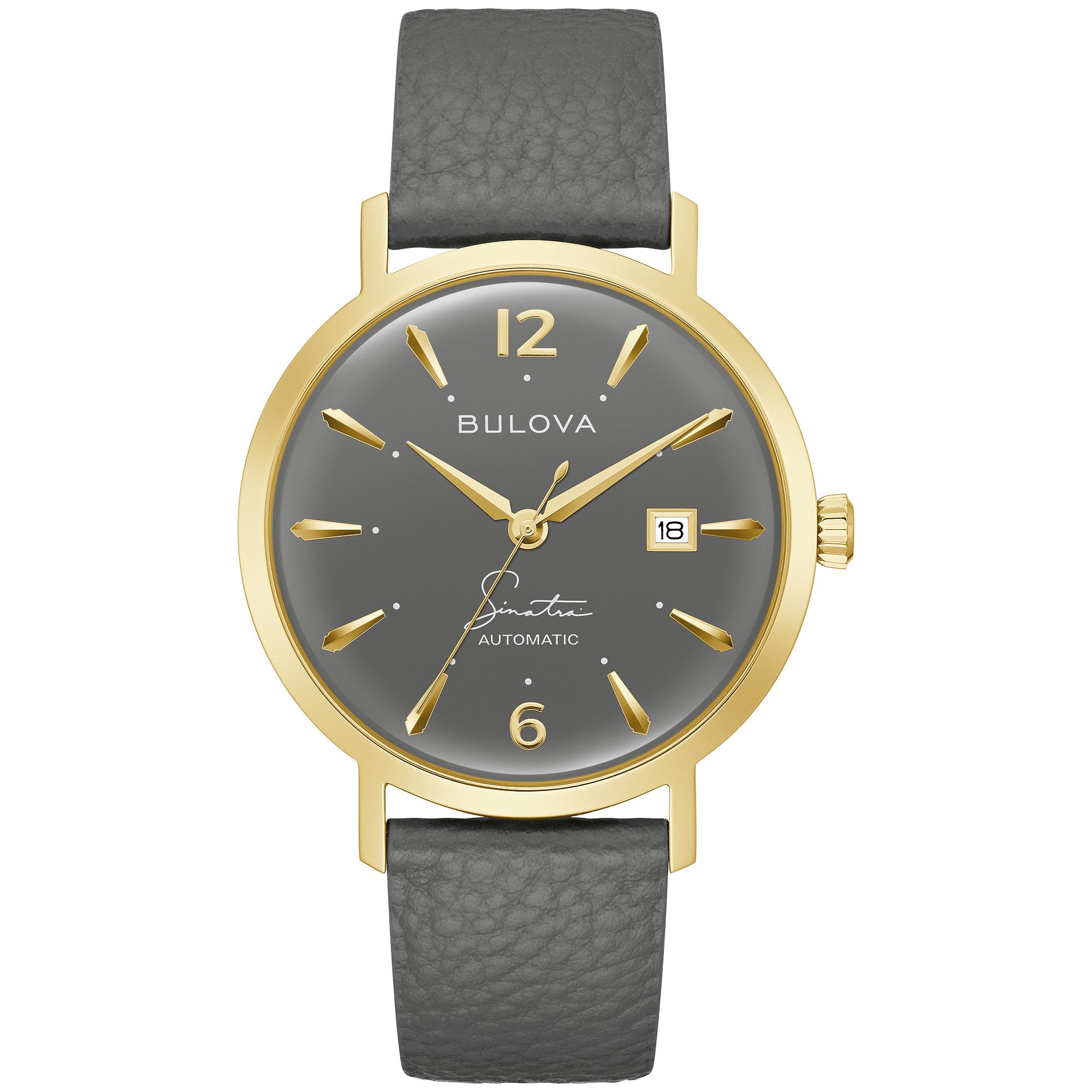 BULOVA FRANK SINATRA GRAY DIAL MEN'S AUTOMATIC WATCH
