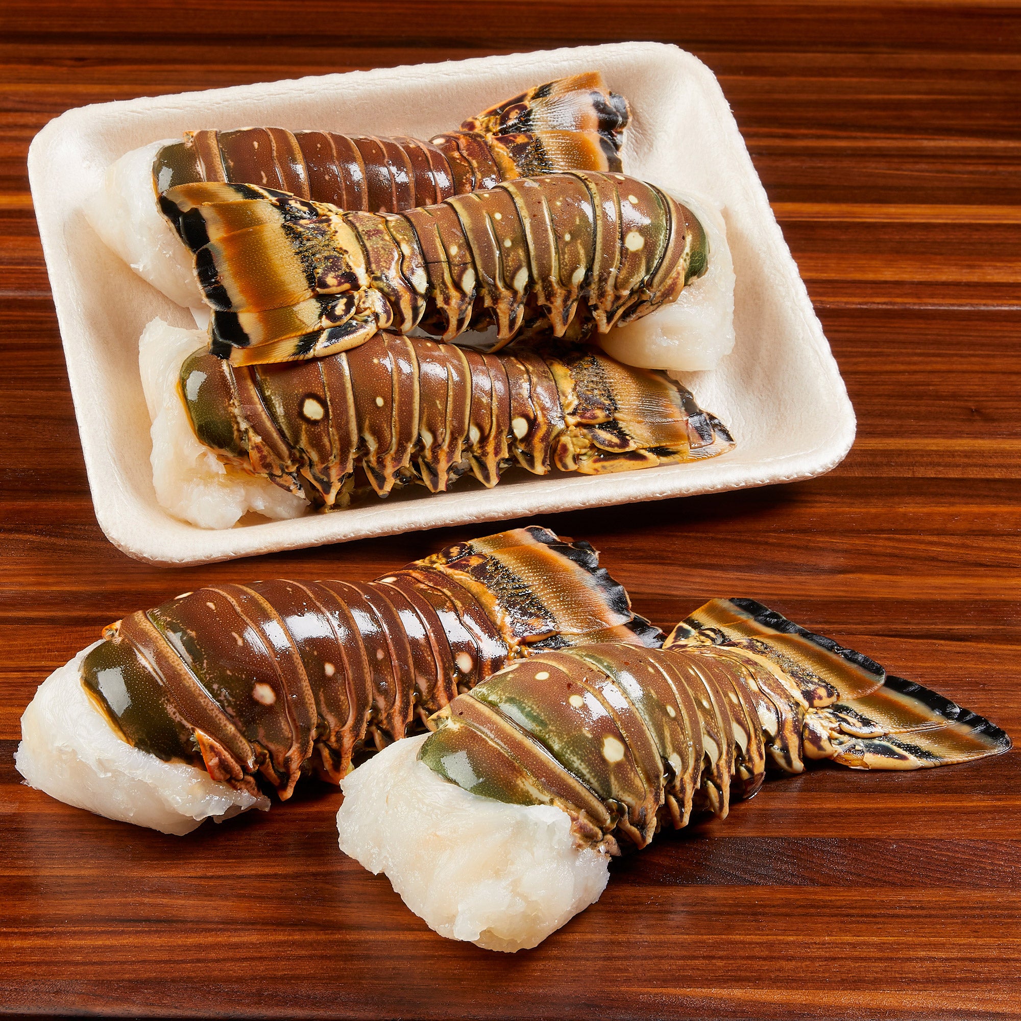 WILD WARM WATER LOBSTER TAIL PER LB.