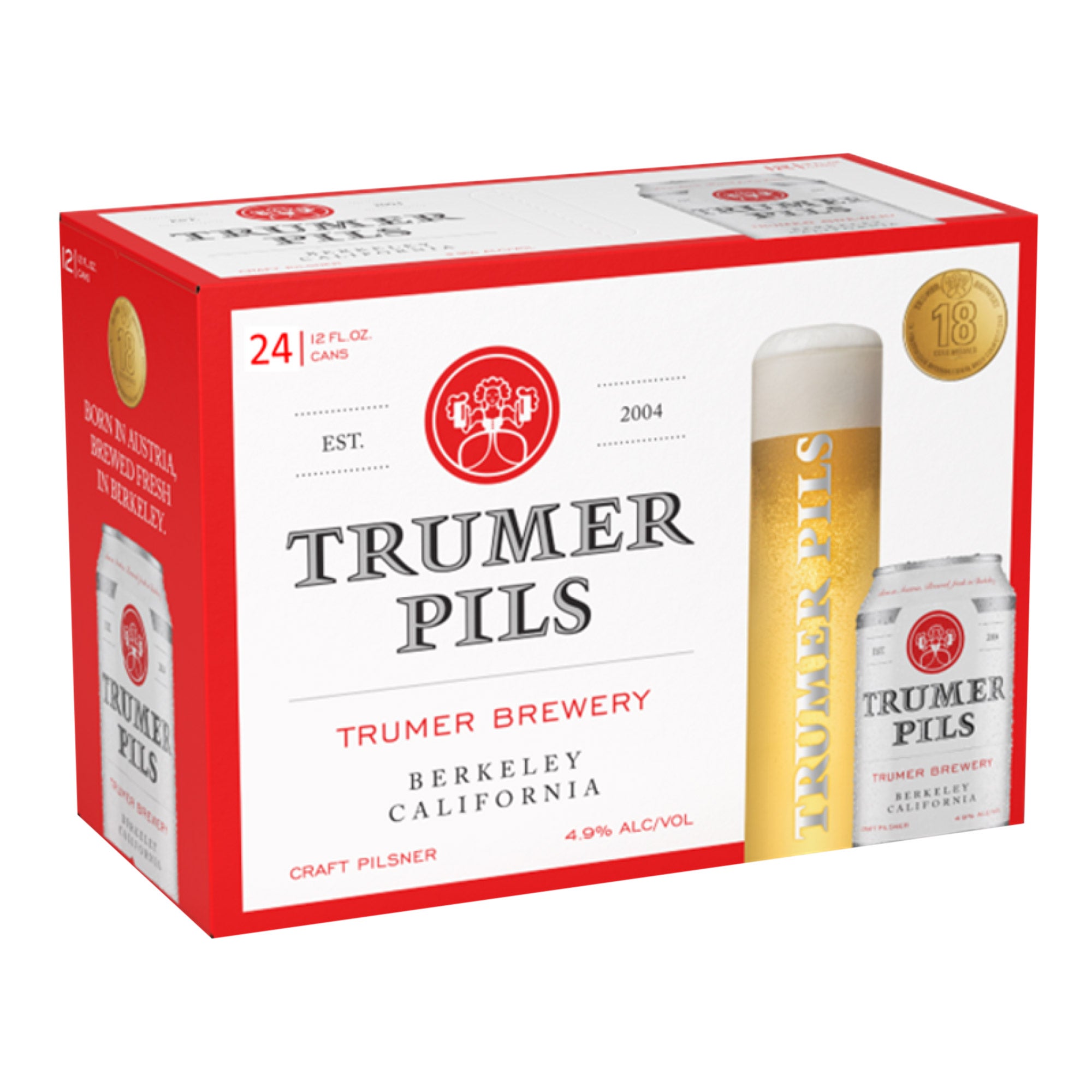 TRUMER BREWERY PILSNER 24/12 OZ CANS