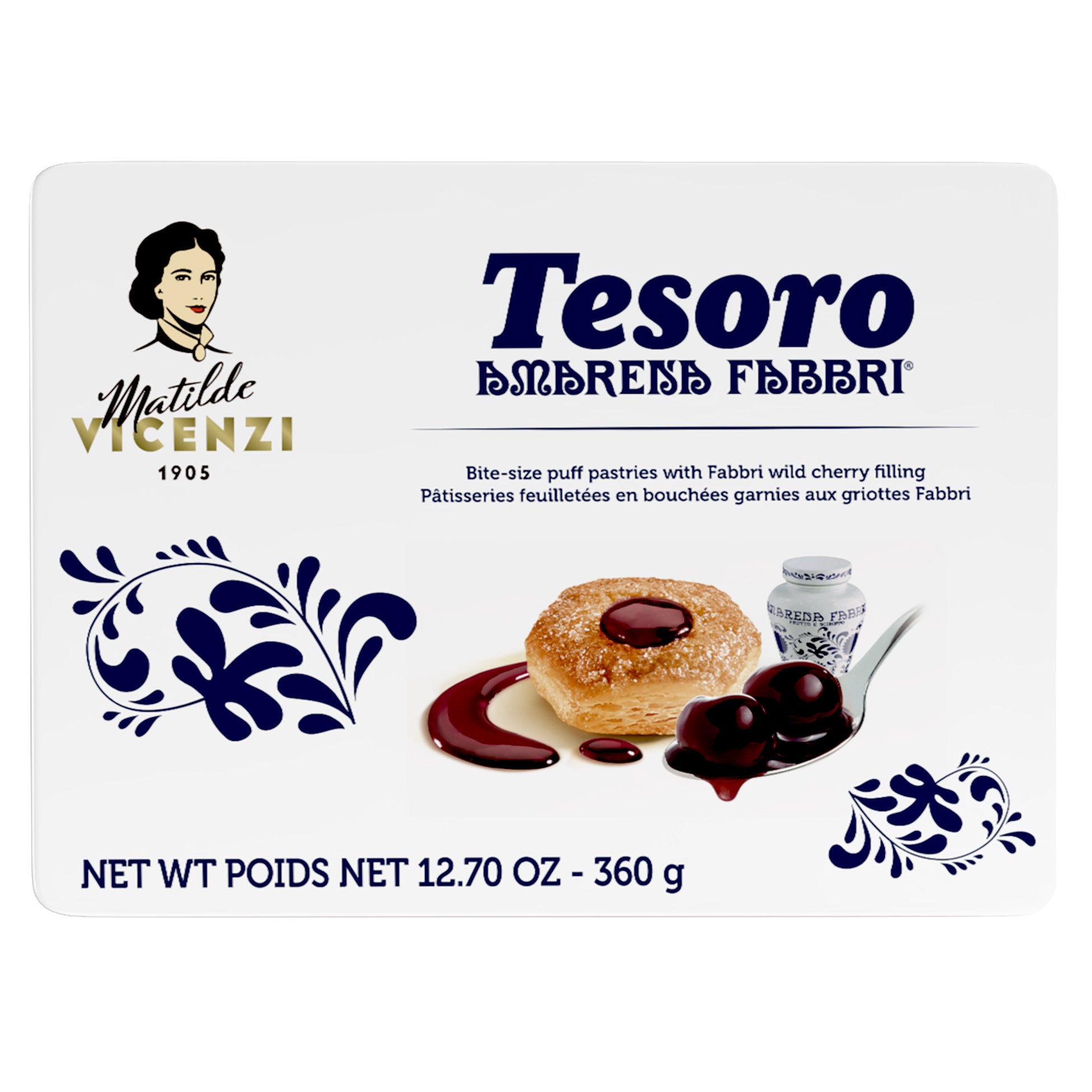 VICENZI ITALIAN PUFF PASTRY TIN 12.7 OZ - Image 1