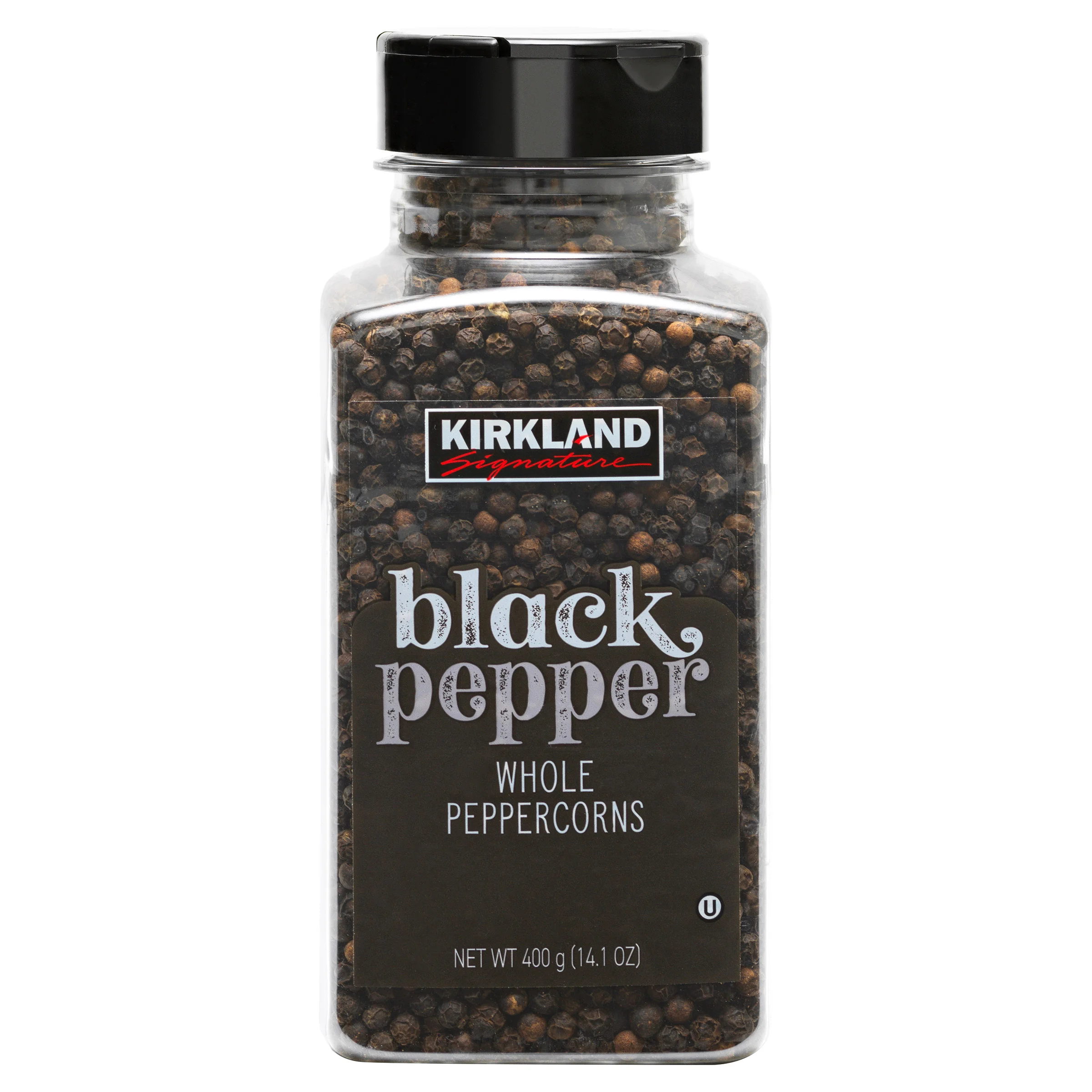 KIRKLAND SIGNATURE WHOLE BLACK PEPPERCORN 14.1 OUNCES - Image 1