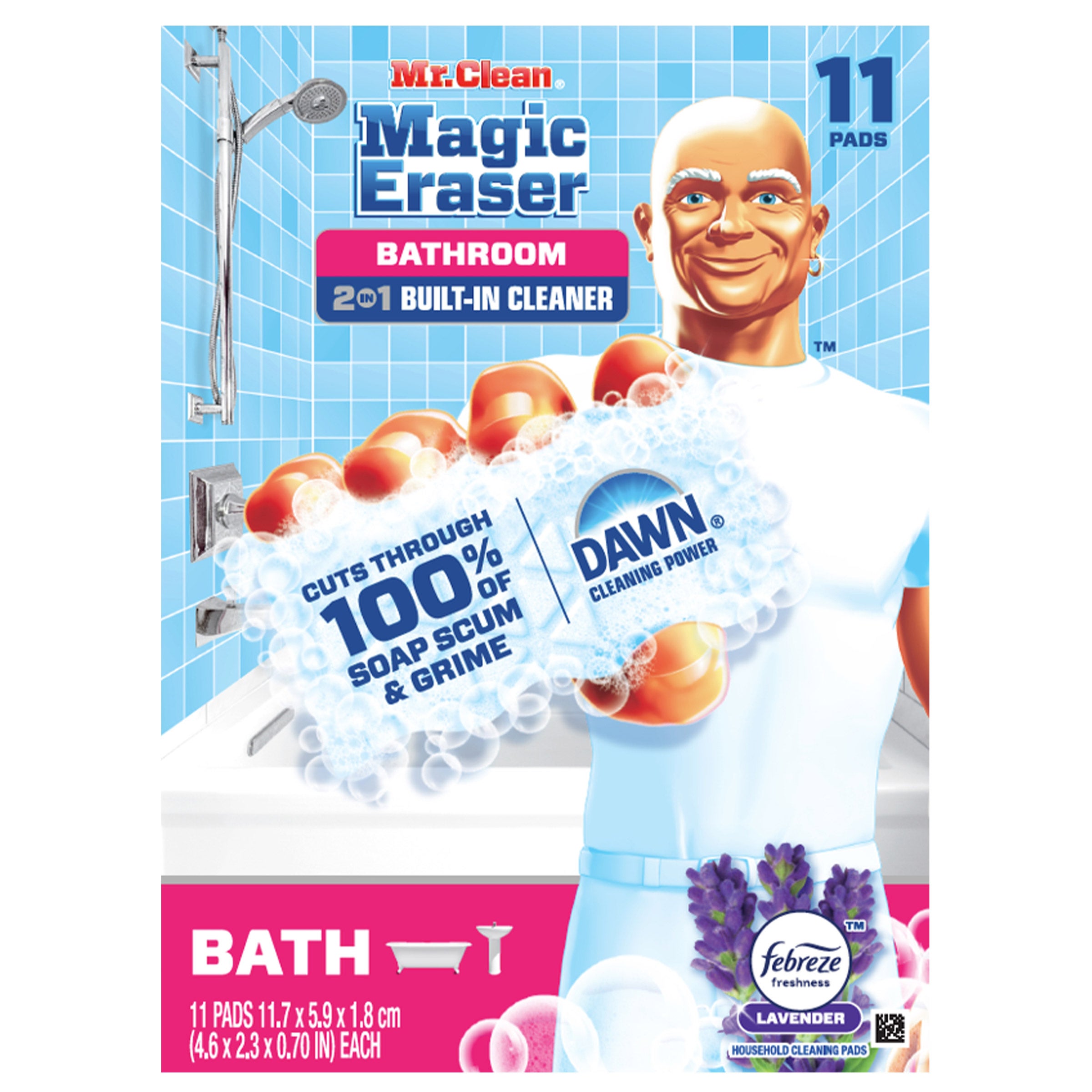 MR CLEAN MAGIC ERASER BATH 11 COUNT