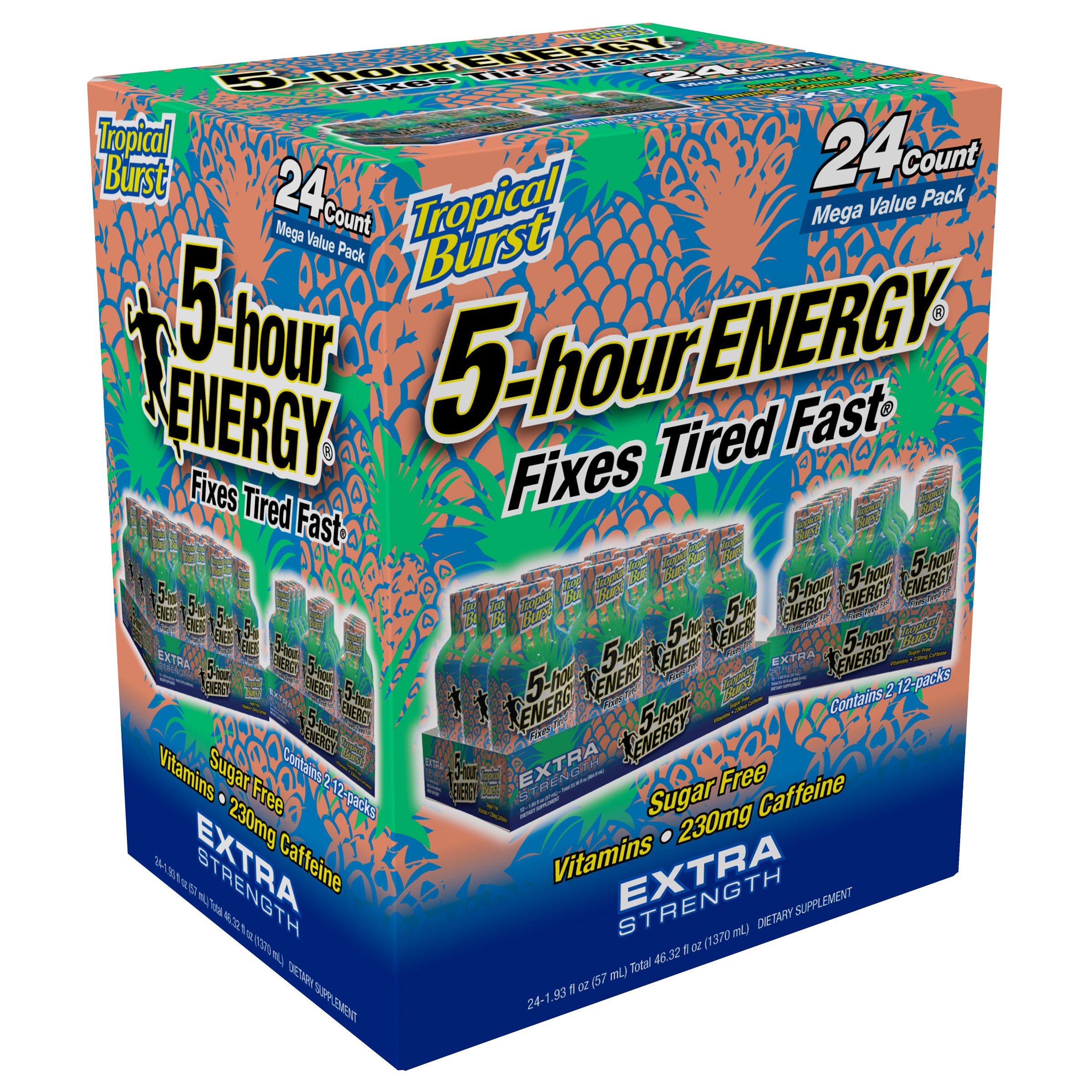 5-HOUR ENERGY EXTRA STRENGTH TROPICAL 24CT