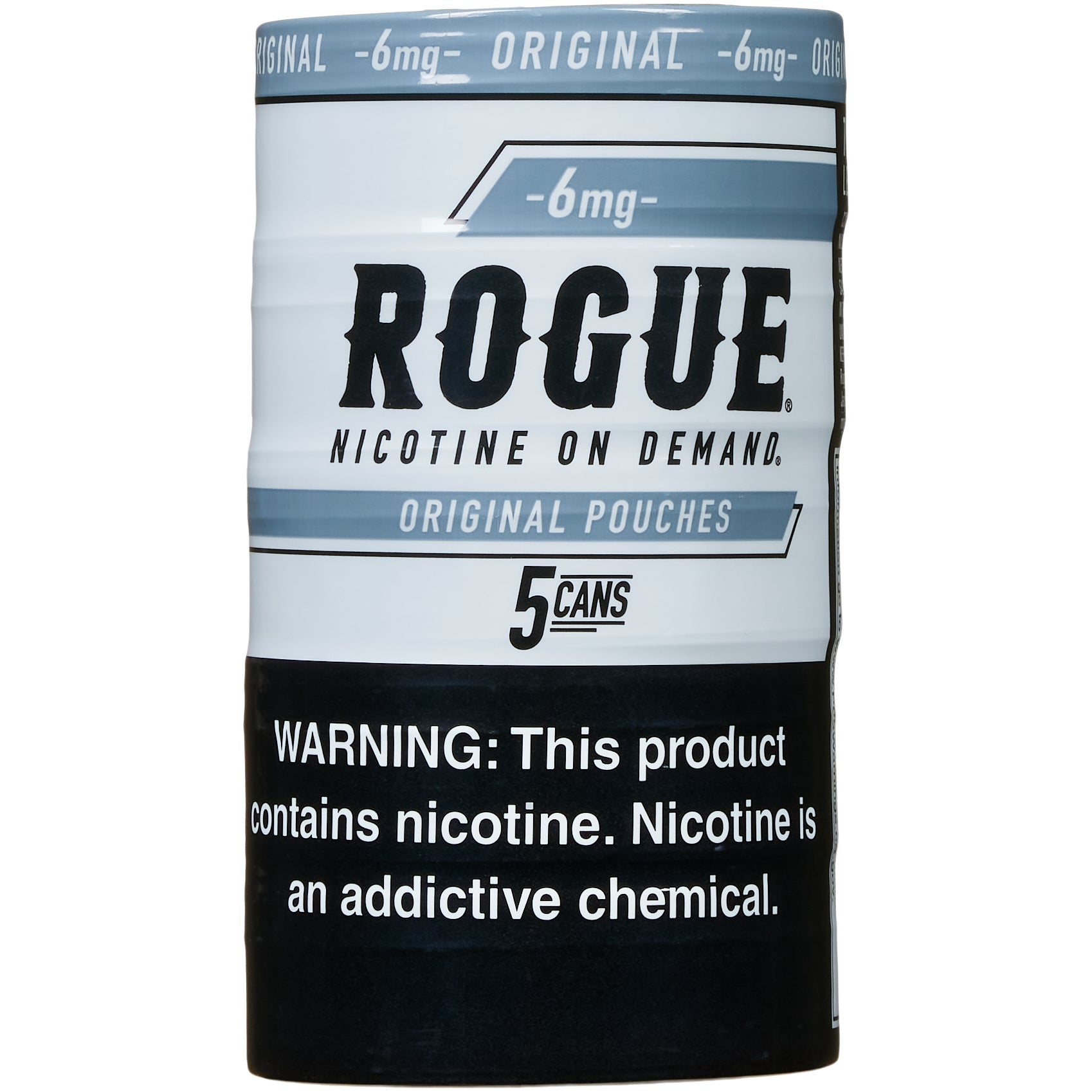 ROGUE ORIGINAL 6MG POUCH 5/20CT CAN ROLL