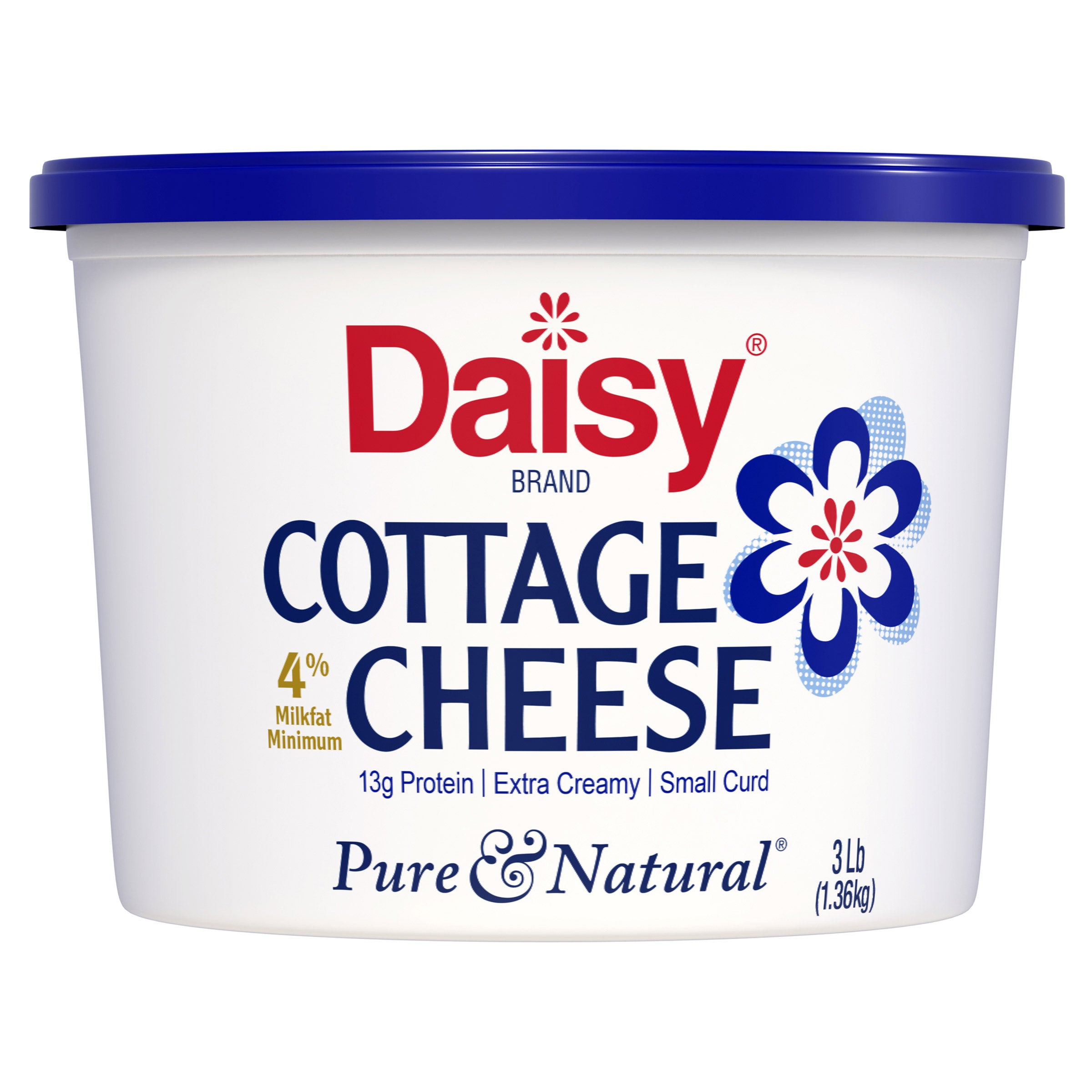 DAISY 4% COTTAGE CHEESE 3 POUND TUB - Image 1