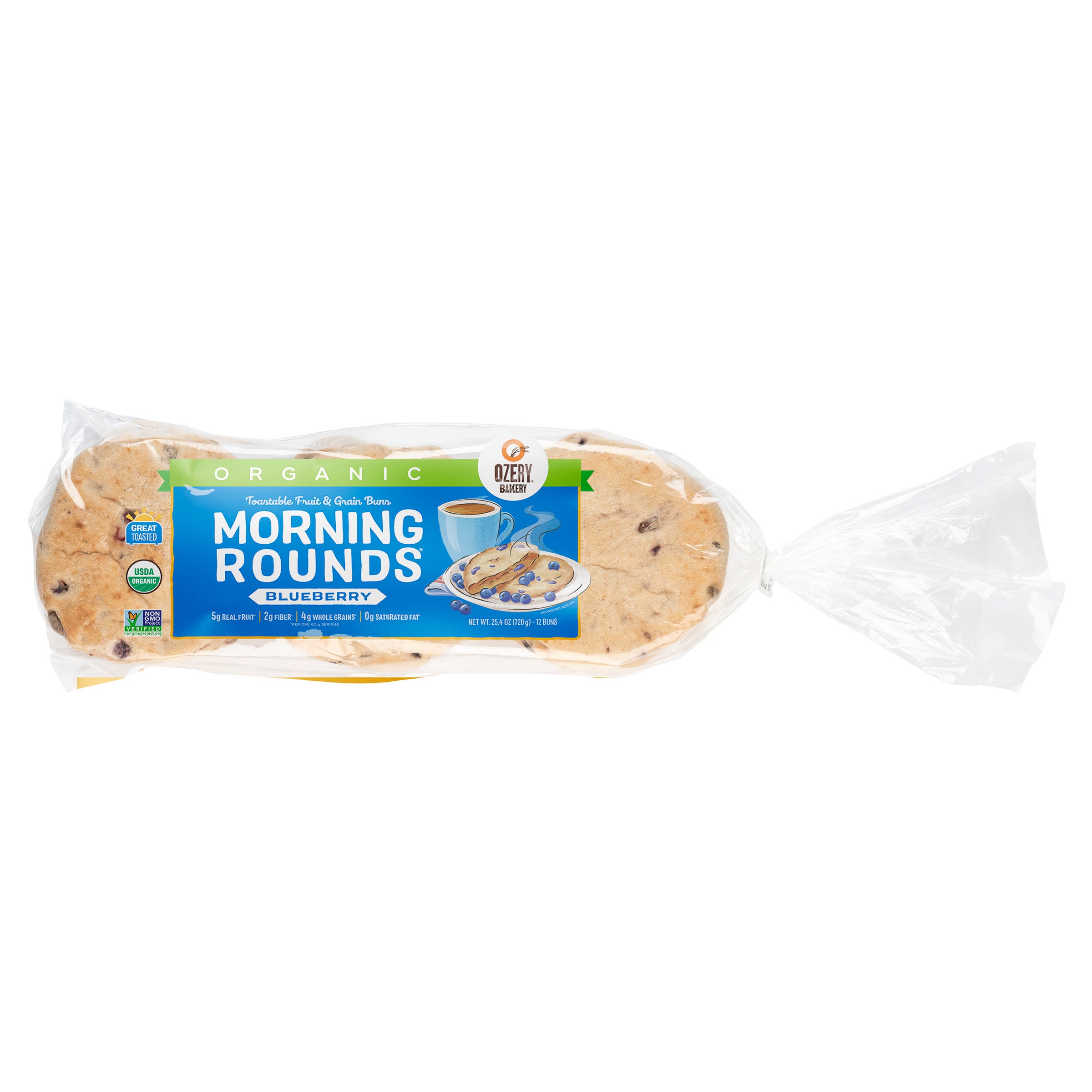 OZERY ORGANIC BLUEBERRY MORNING ROUNDS 12 COUNT