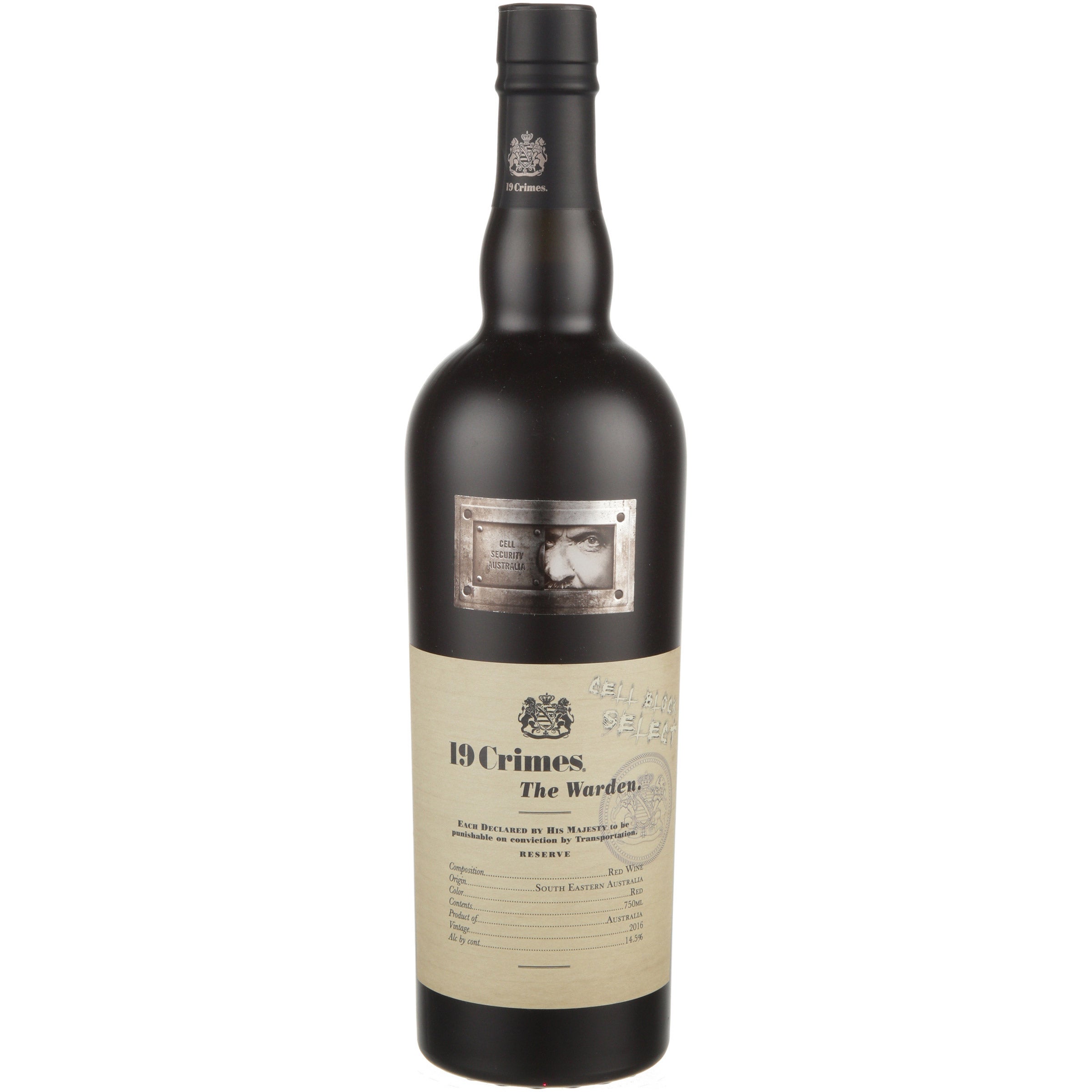 19 CRIMES THE WARDEN RED BLEND AUSTRALIA 750ML