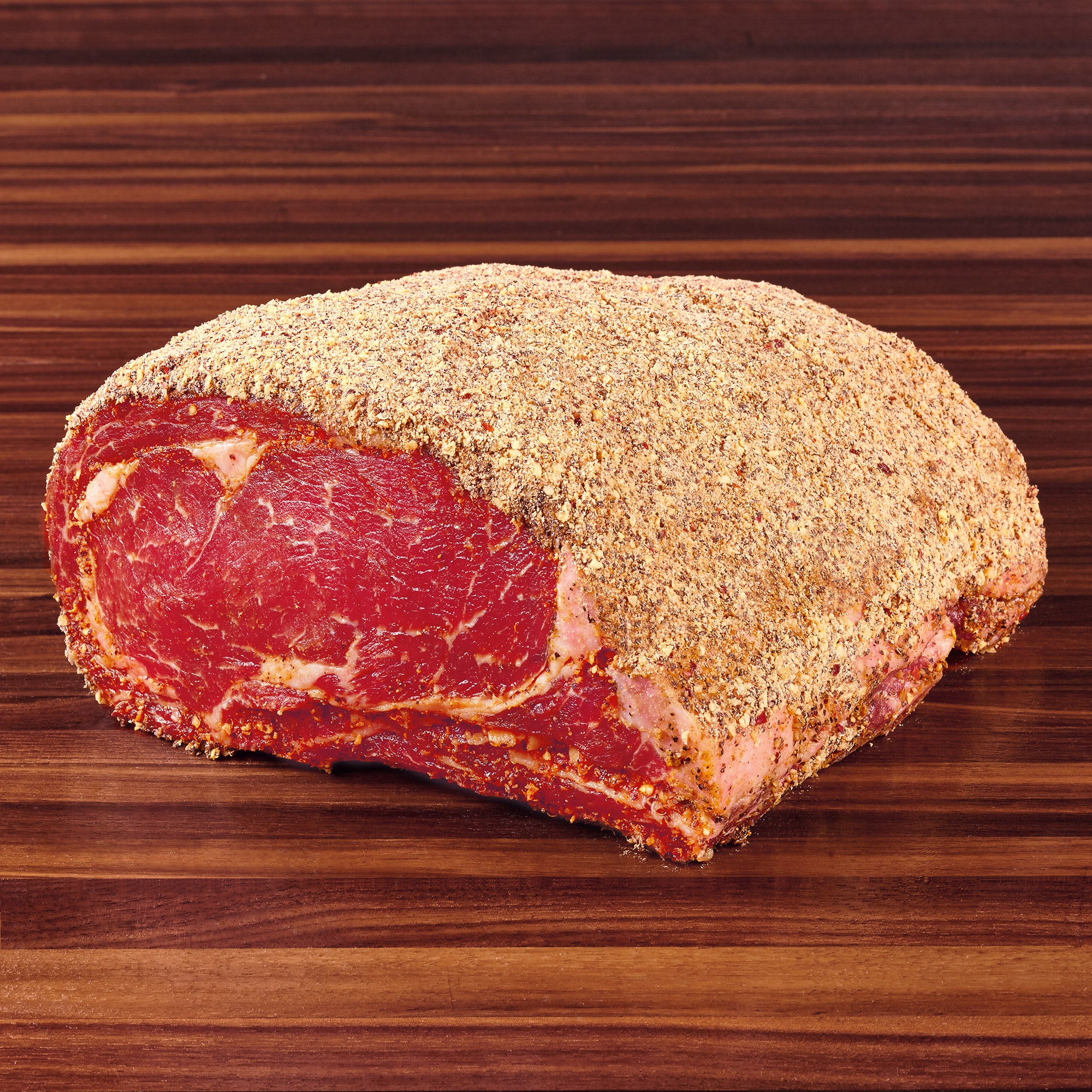 CHOICE SEASONED STANDING RIB ROAST BONE IN PER LB