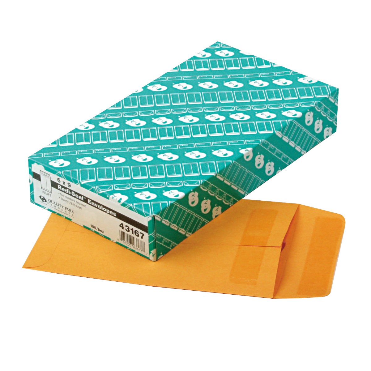 QUALITY PARK REDI-SEAL CATALOG ENVELOPE 6X9/28#/KRAFT/100CT - Image 1
