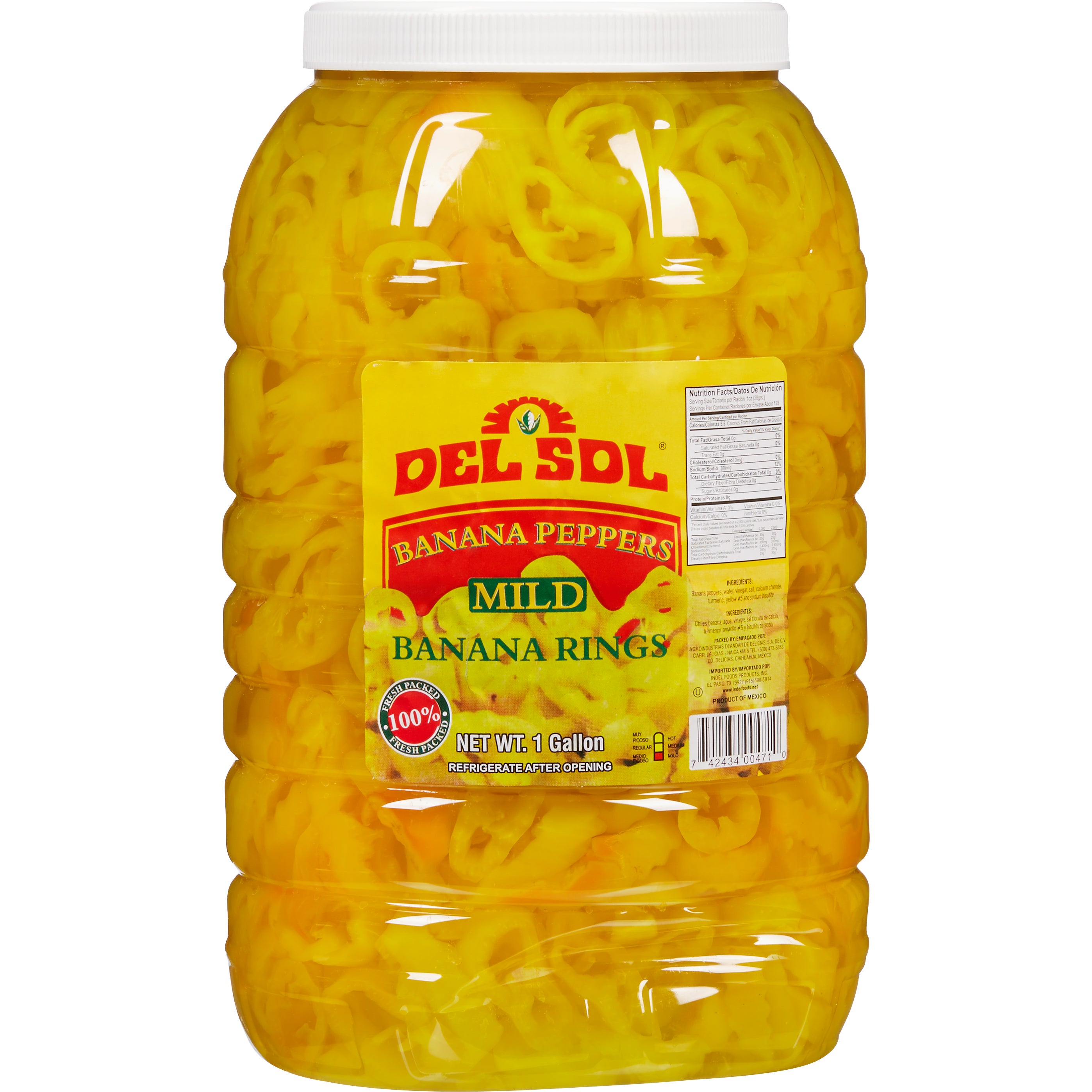 DEL SOL MILD BANANA PEPPERS 1 GAL