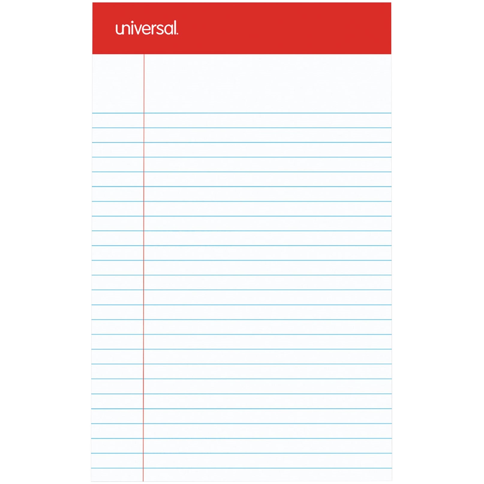 UNIVERSAL PERFORATED EDGE RULED WRITING PADS WITH TOP STUB - Image 1