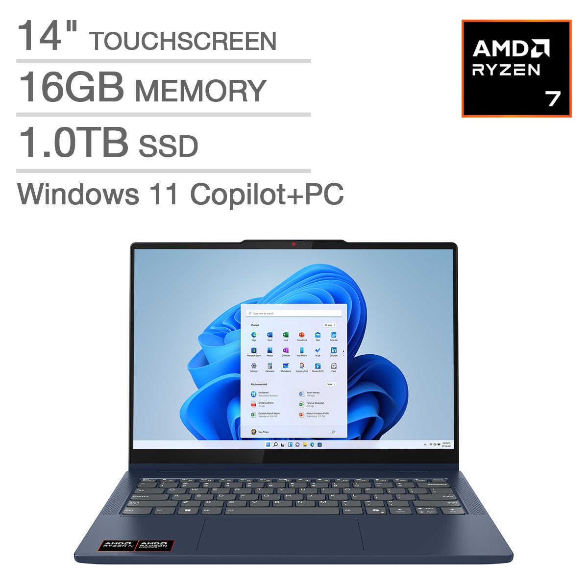 LENOVO IDEAPAD 5 14¨ R7/16GB/1TB SSD 83KT001YUS - Image 1