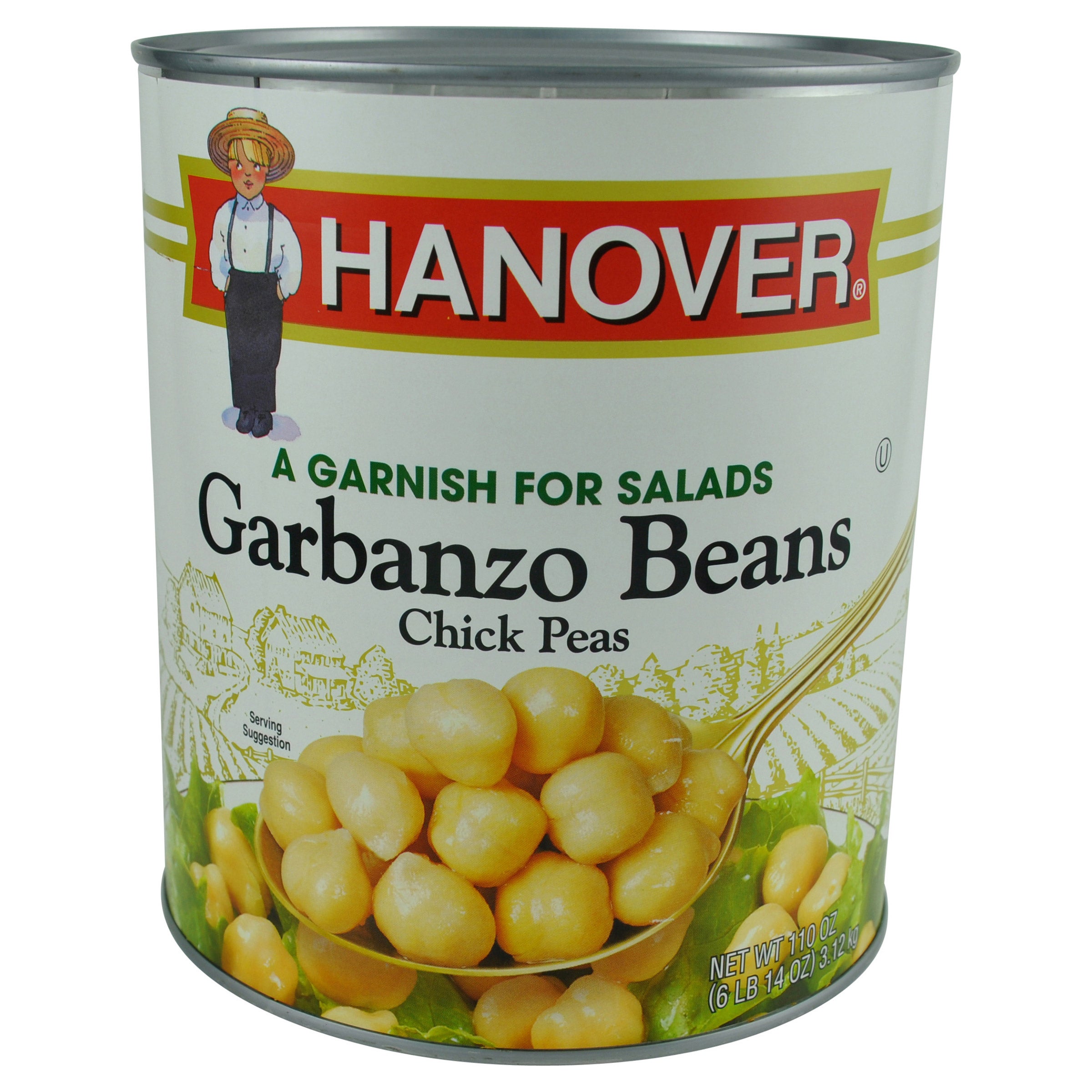 HANOVER CHICK PEAS 110 OZ (6.875 LBS)