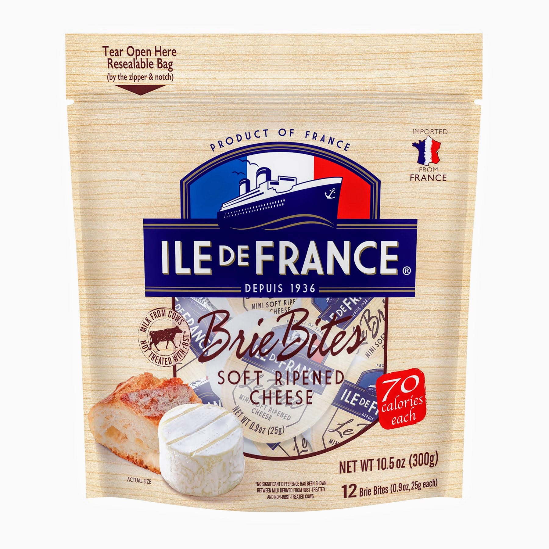 SAVENVIA CHEESE USA IL DE FRANCE BRIE BITE 12 CT