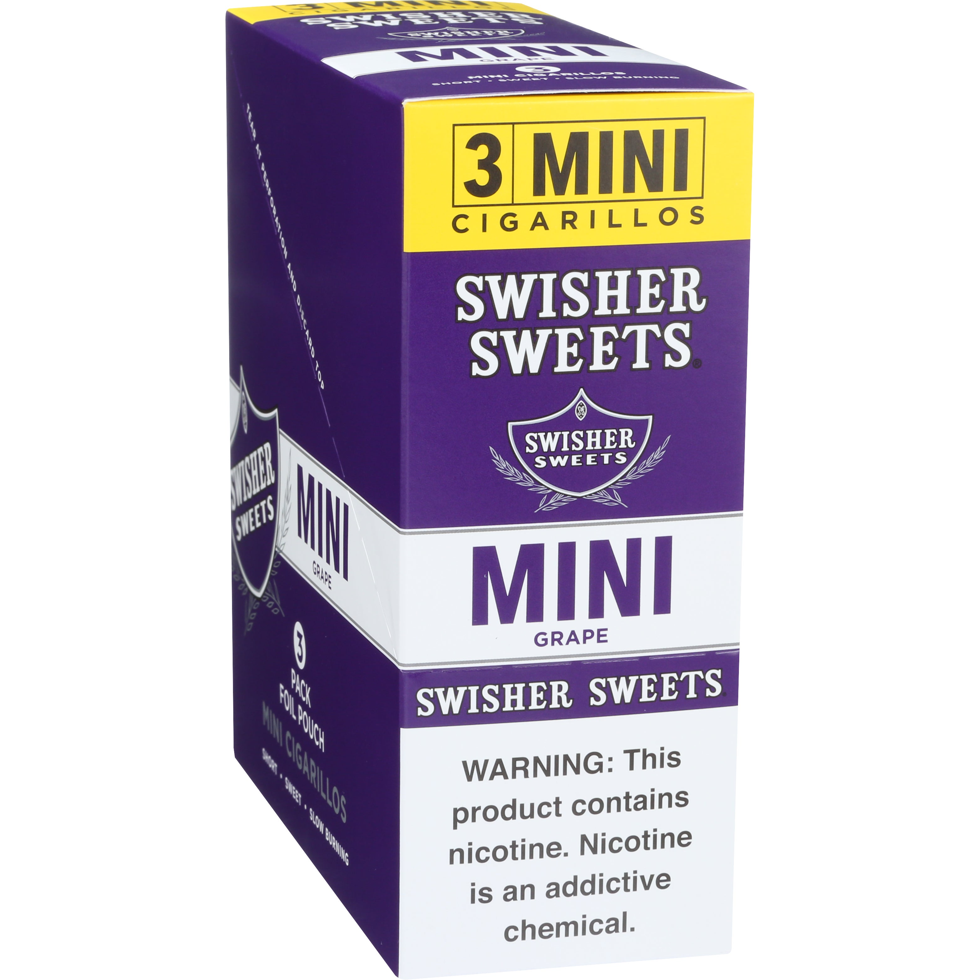 SWISHER SWEET MINI GRAPE CIGARILLOS 15/3CT