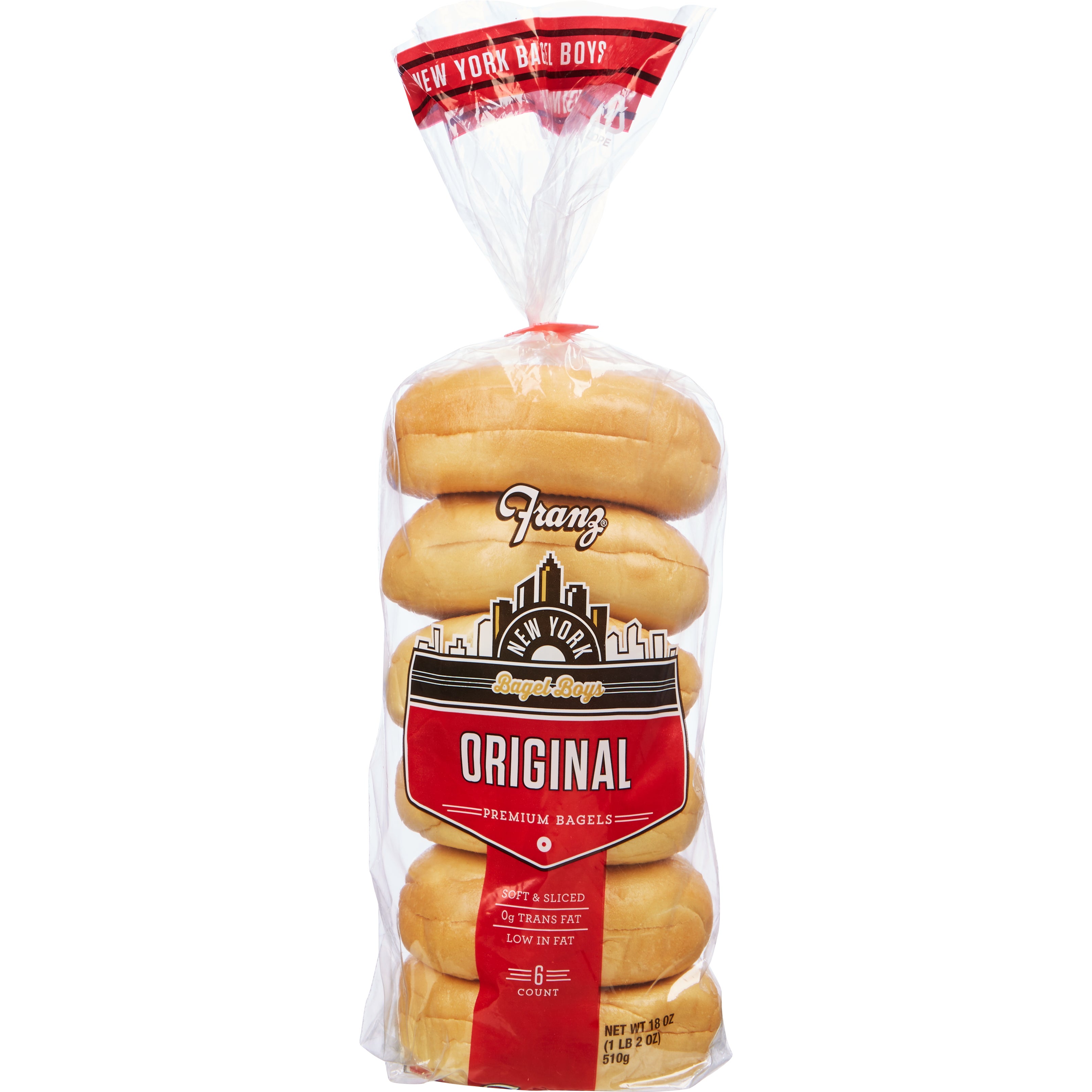 FRANZ PLAIN BAGEL 6 CT/18 OZ
