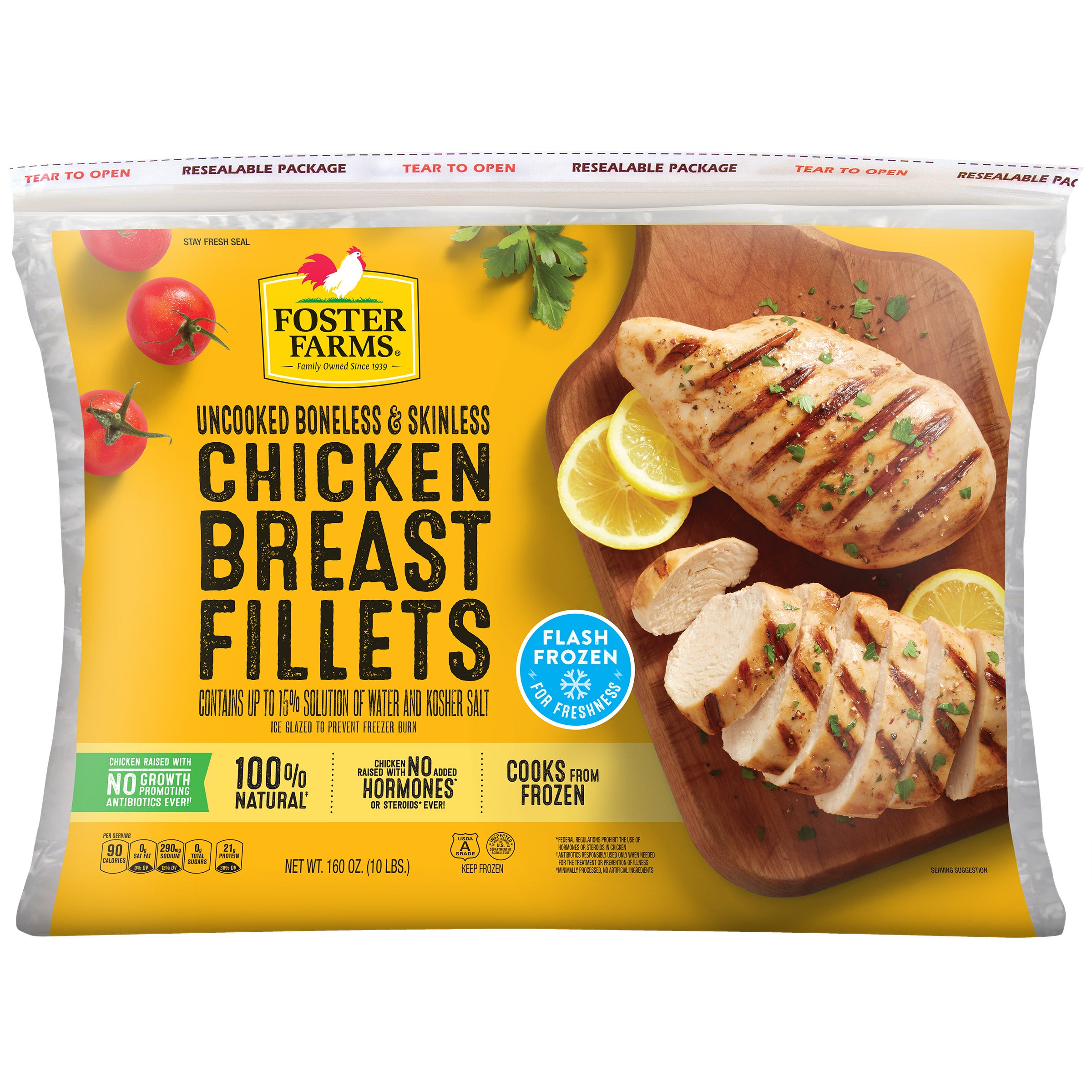 FOSTER FARMS CHICKEN BREAST 10 POUNDS