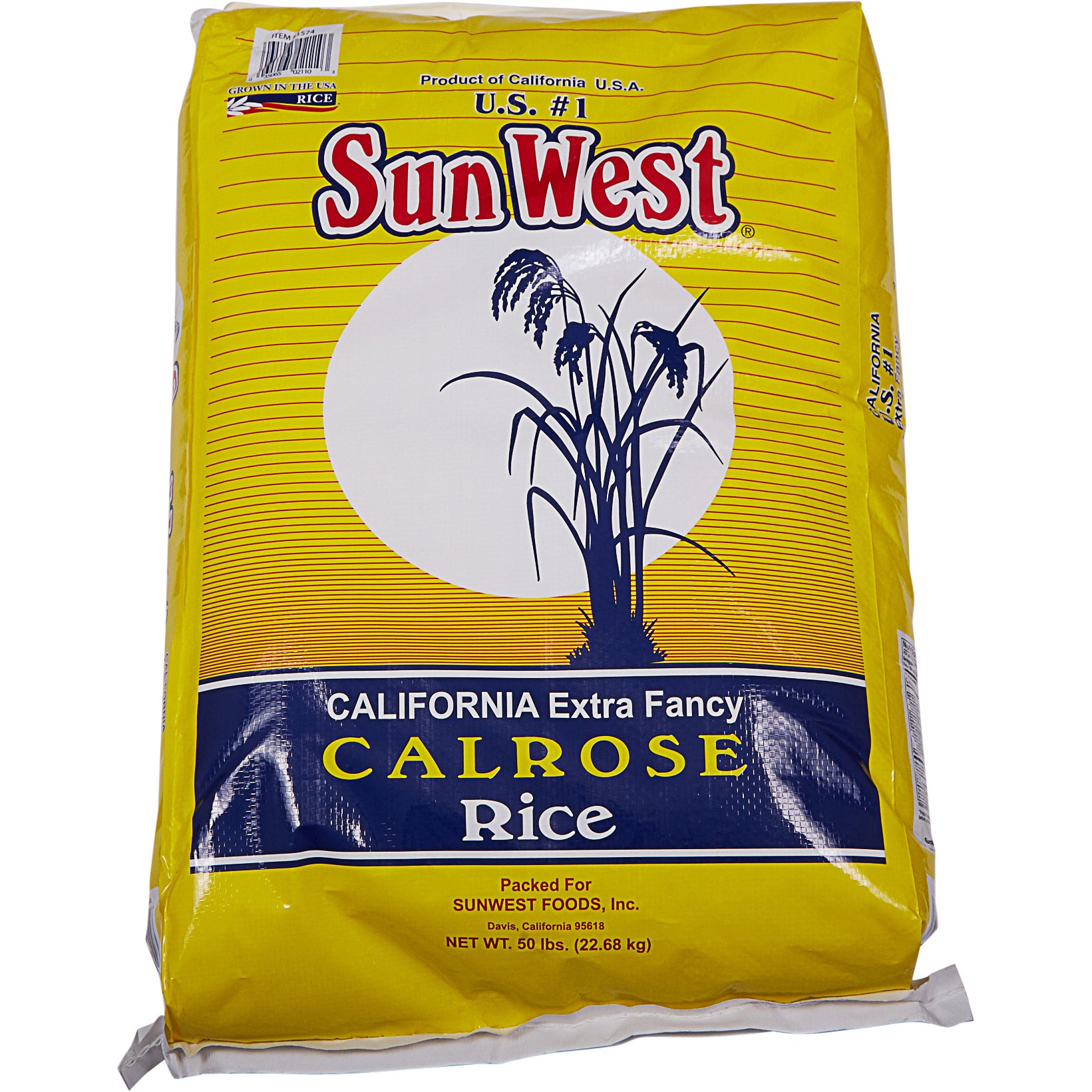 SUNWEST CALROSE RICE 50 LB